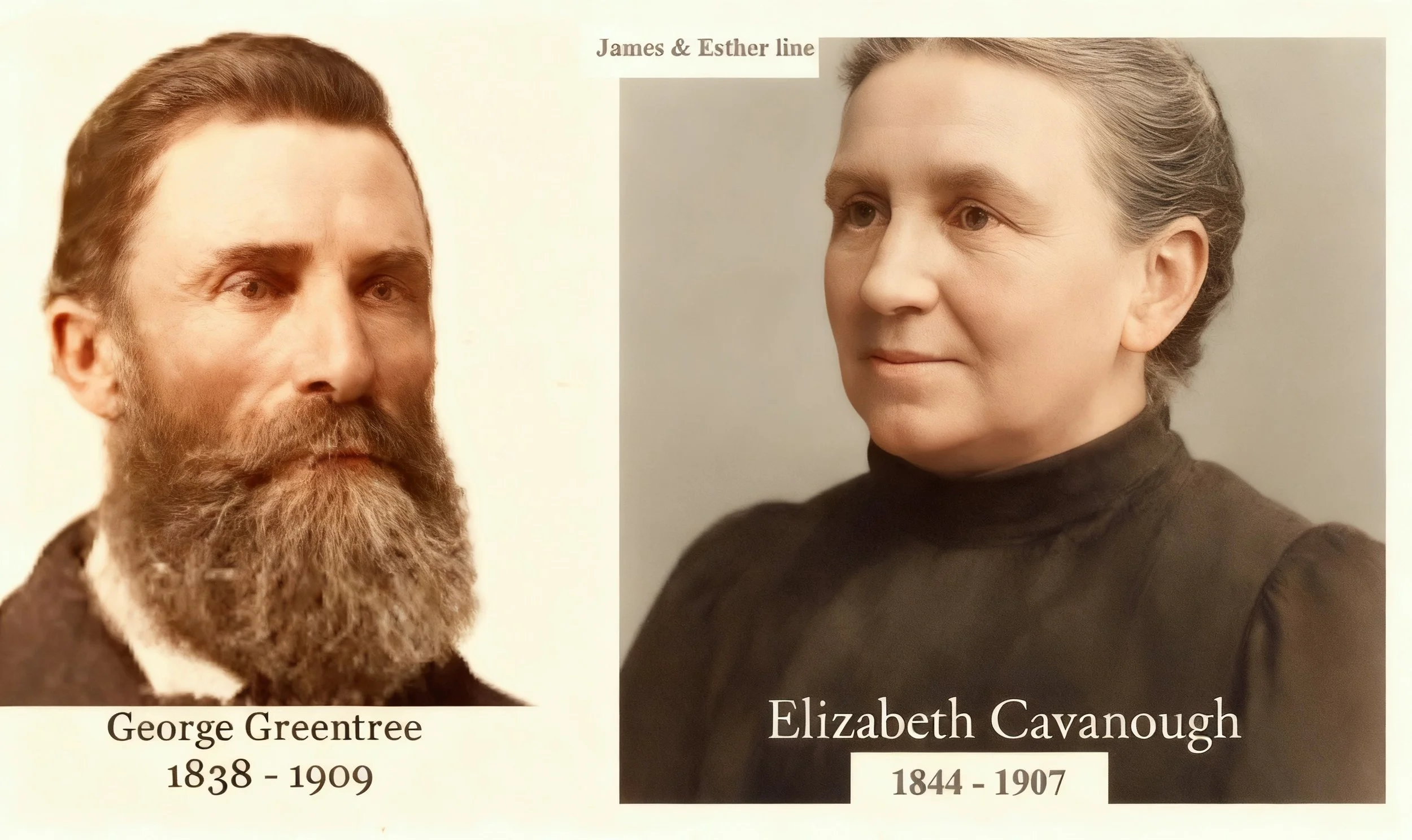 James Cavanough & Esther Huxley Line. Elizabeth CAVANOUGH was born on 28 Aug 1844 in Second Branch, Freeman's Reach, Nsw, died on 21 Aug 1907 in Freemans Reach, Nsw at age 62, and was buried on 22 Aug 1907 in St Matthew's C/E, Windsor, Nsw. Elizabeth