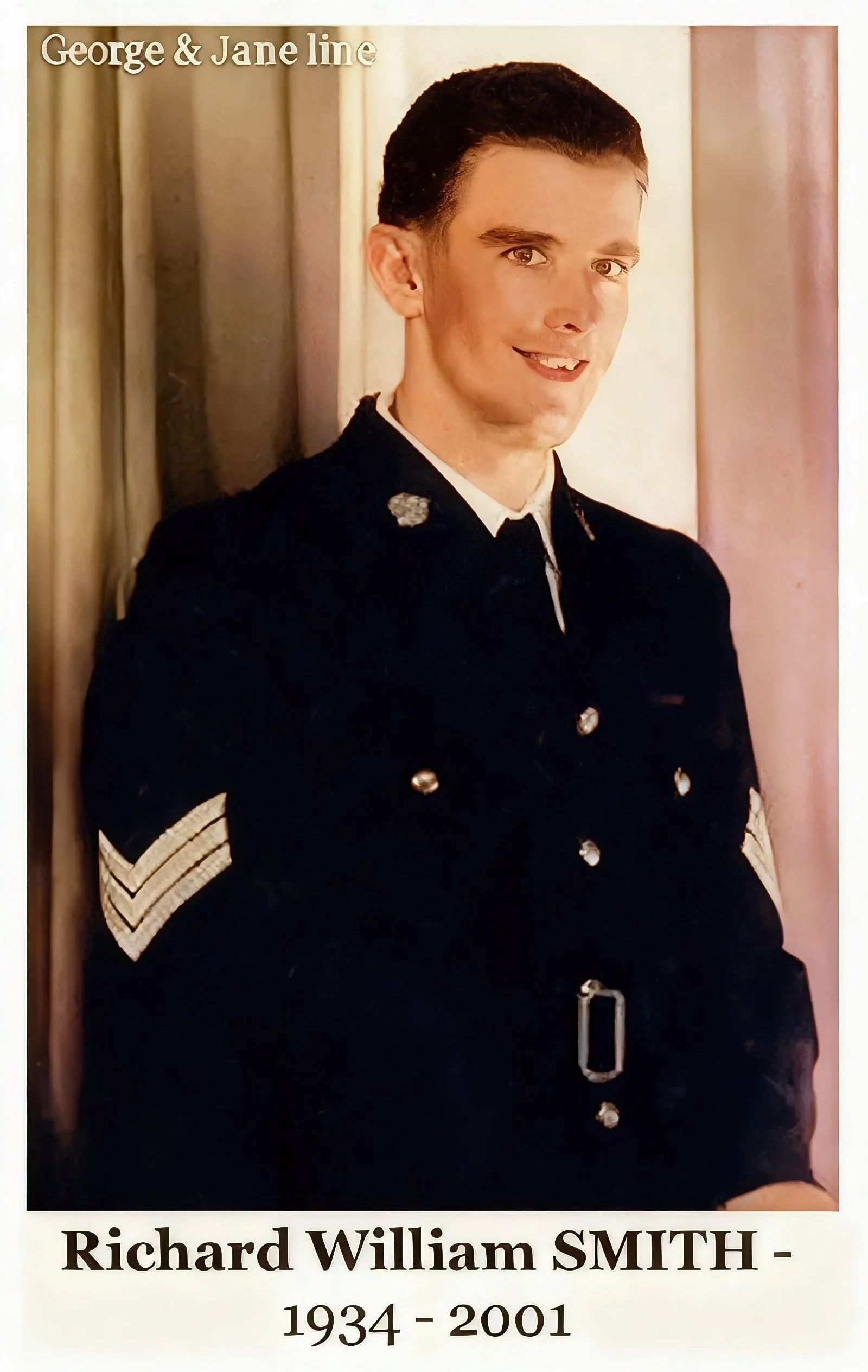 George Cavanough & Jane Gosper line 

Richard William SMITH was born on 20 Apr 1934 in Kensington, Nsw and died on 22 Feb 2001 in Los Angeles, California,USA at age 66. 1992 lived in U.S.A. Served in the Australian Infantry. No 2713579 of the 1951 in