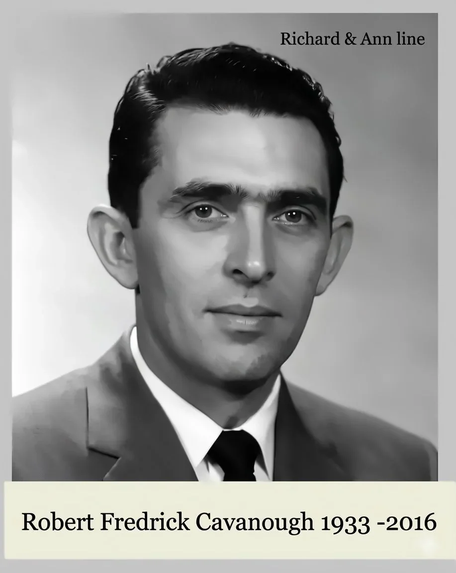 -Robert Frederick CAVANOUGH was born on 28 Jun 1933 in Paddington, Sydney,Nsw. Another name for Robert is Urquhart. Robert married Annette Sandra Kensett SMITH on 18 Oct 1958. Annette was born on 14 Nov 1936 in Hawthorn, Vic. Three children: Richard 