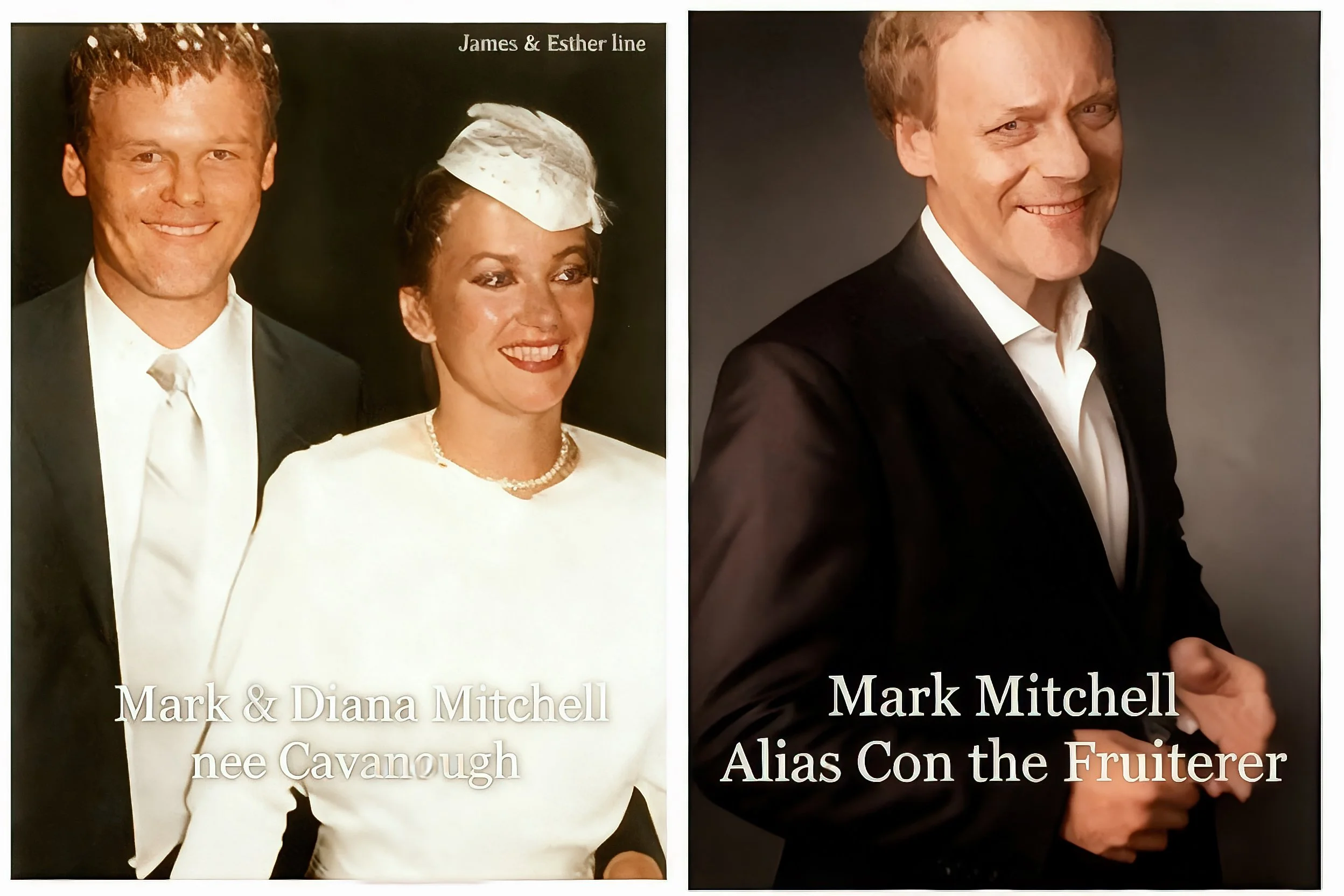 James Cavanough & Esther Huxley line

 Diana Patricia Cavanough : Born 27th July 1956. Married Mark Mitchell . They had 5 children Rhys William , Alanna , Callam and Dana