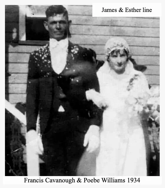 -Francis William Henry CAVANOUGH was born on 3 May 1913 in Mitchell, Qld,  died on 26 Feb 1990 in Charleville, Qld at age 76, and was buried in Mt Gravatt Lawn Cemetery, Qld. The cause of his death was heart attack. Known as Frank. Labourer and stati