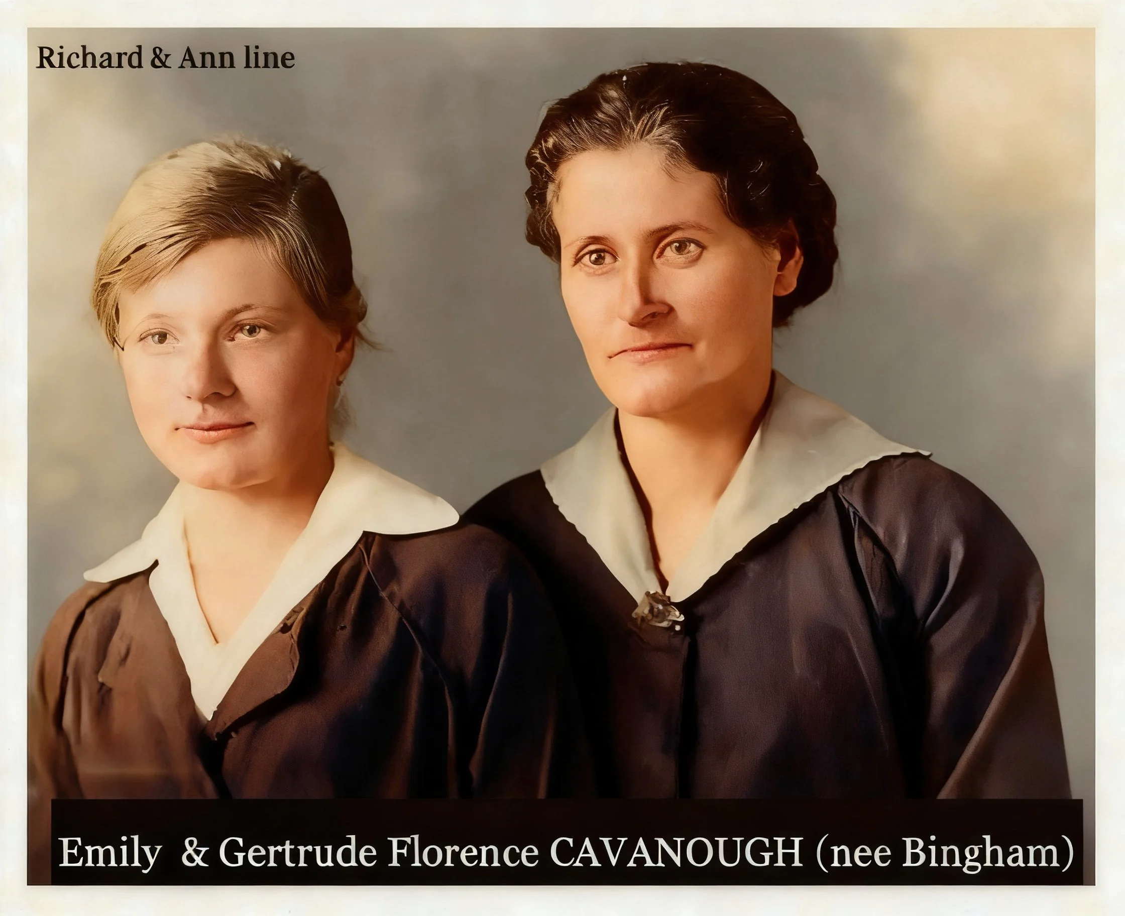 Richard Cavanough & Ann Cross line 
Owen Frederick Harry CAVANOUGH was born on 6 Dec 1879 in Waterloo, Nsw, died on 27 Aug 1951 in Victoria Street, Alexandria, Nsw at age 71. Cremated on 30 Aug 1951 in Eastern Suburbs Cemetery. Owen married i) Gertru