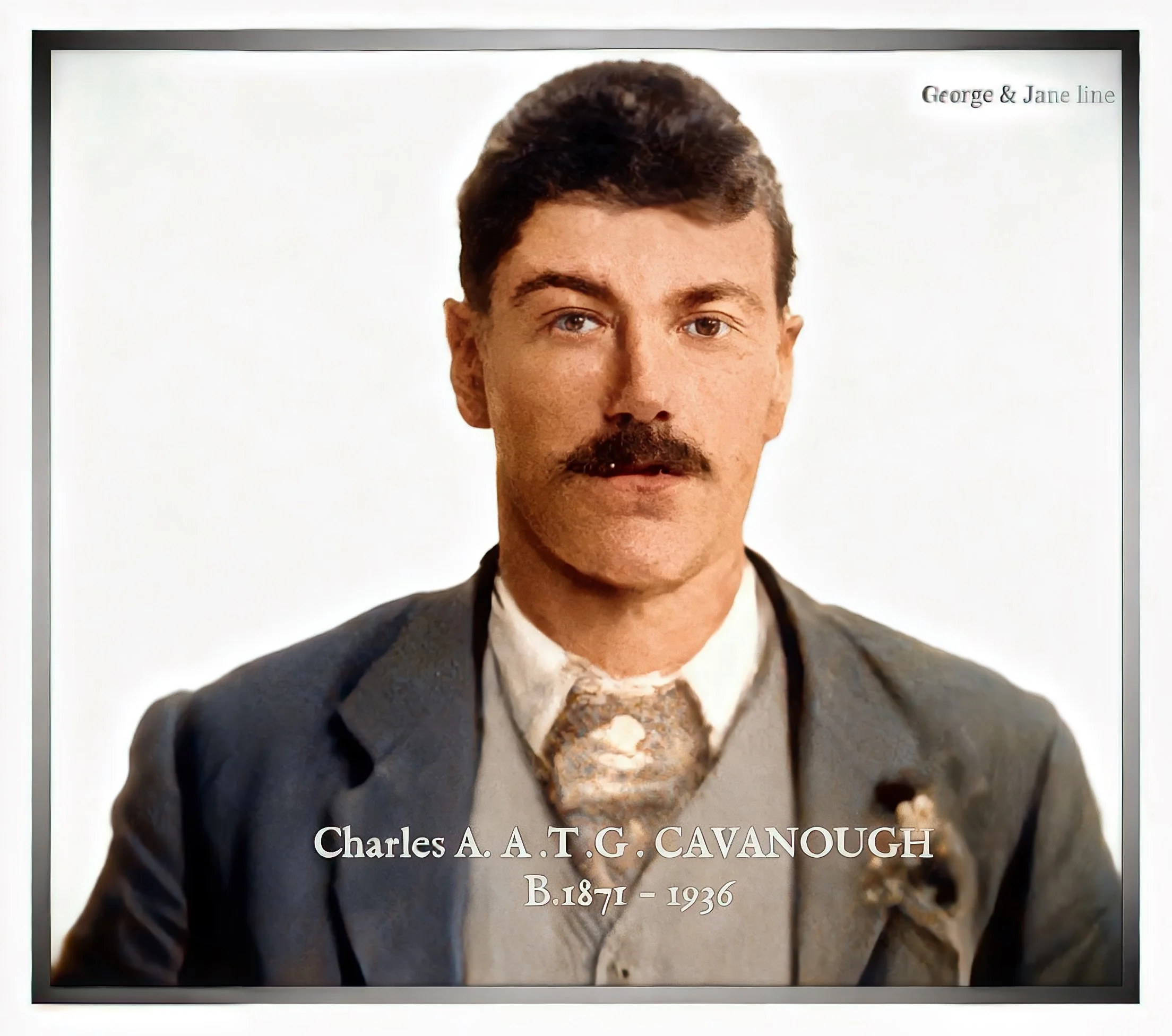 George Cavanough & Jane Gosper line
Charles Alfred Albert Thomas Gosper CAVANOUGH was born on 1 Sep 1871 in Colo, Nsw, was baptised on 2 Nov 1871 in St.Matthews C/E, Windsor, Nsw, died on 6 Jun 1936 in Lawrence, Nsw, Au at age 64, and was buried in A
