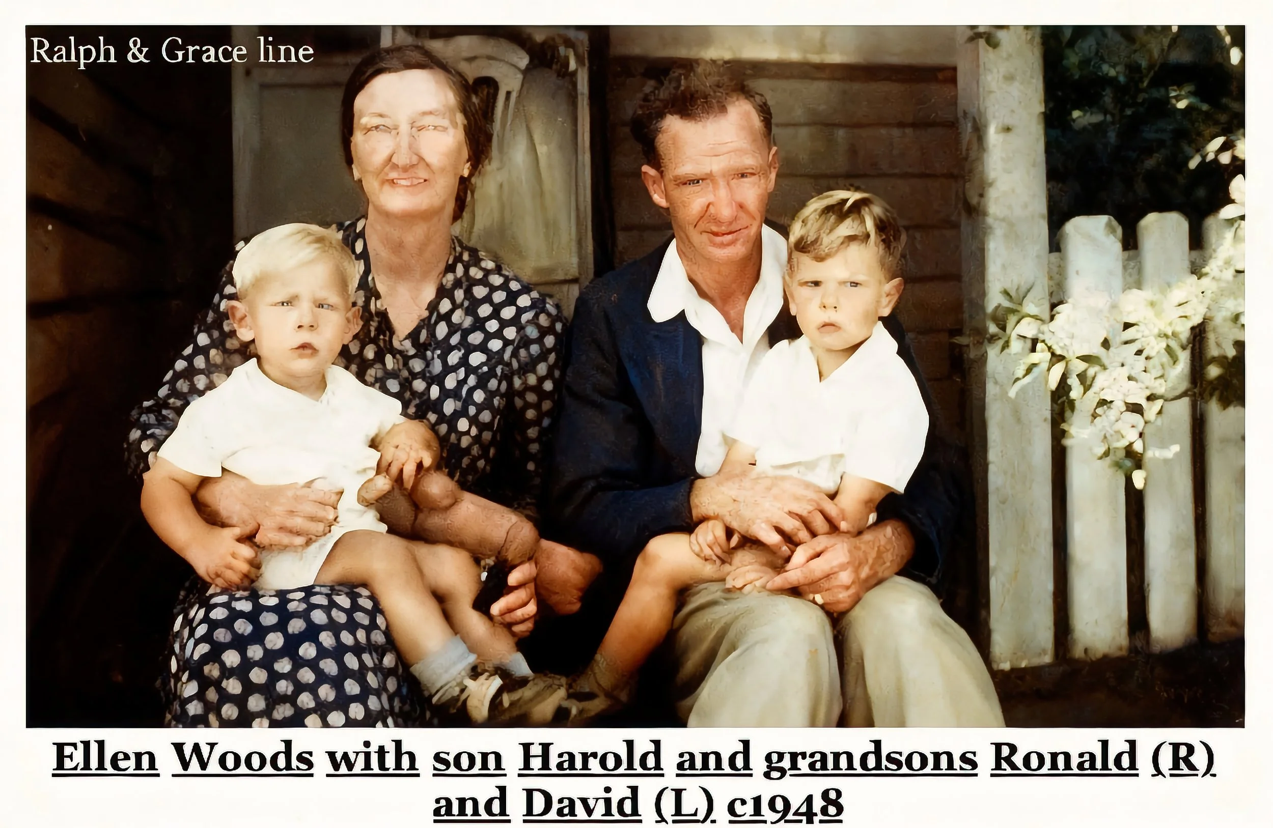Harold John WOODS was born on 12 Mar 1922 in 1 Chatham Street, Pitt Town, Nsw, was baptised on 13 Apr 1922 in St James C/E, Pitt Town, Nsw, and died on 27 Apr 2006 in 20 Margaret St, Pt Clare Nsw at age 84. Served with the AIF WWII. N346038, NX161018