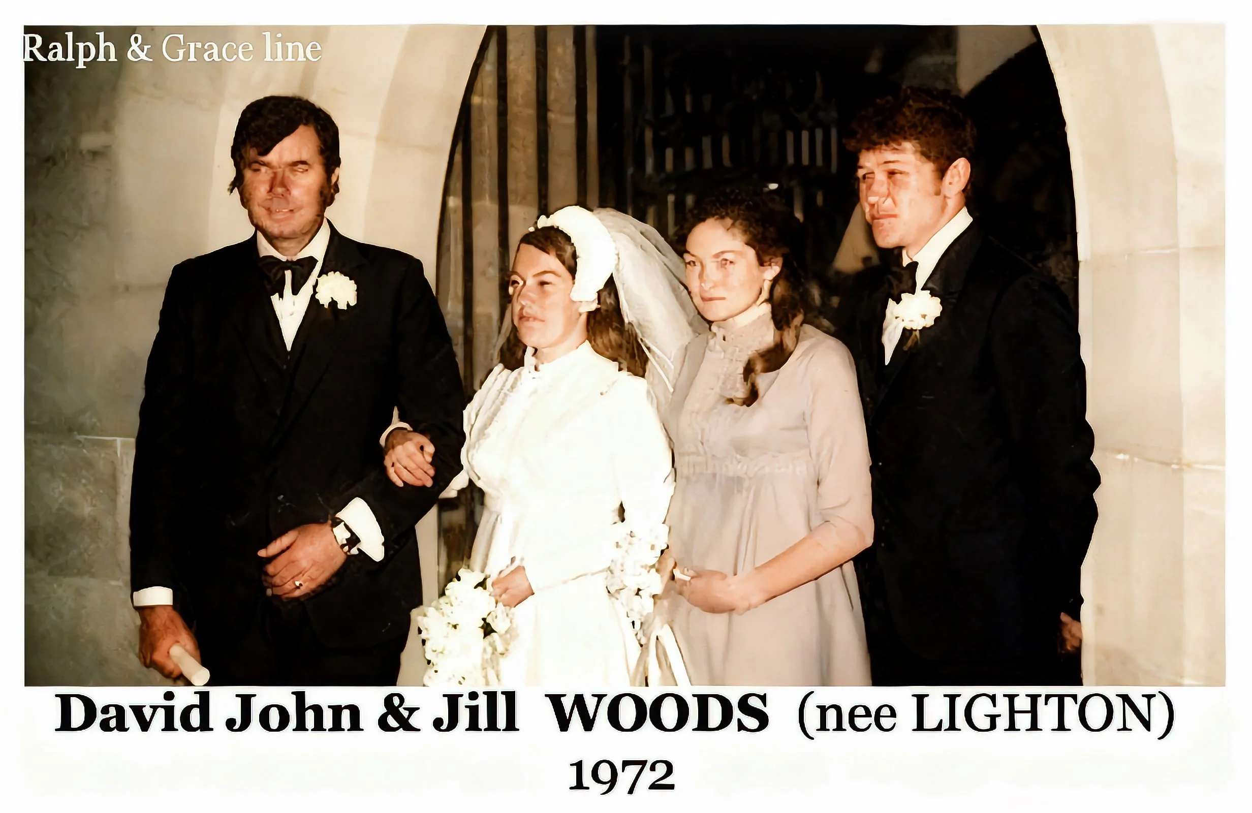 David John WOODS was born on 14 Jun 1943 in Windsor, Nsw, died on 1 May 2001 in Ryde Hospital, Nsw at age 57, and was buried Northern Suburbs Cemetery Ryde. He worked as a Draftsman, Sydney Waterboard. David married Jill LIGHTON on 11 Aug 1972. They 