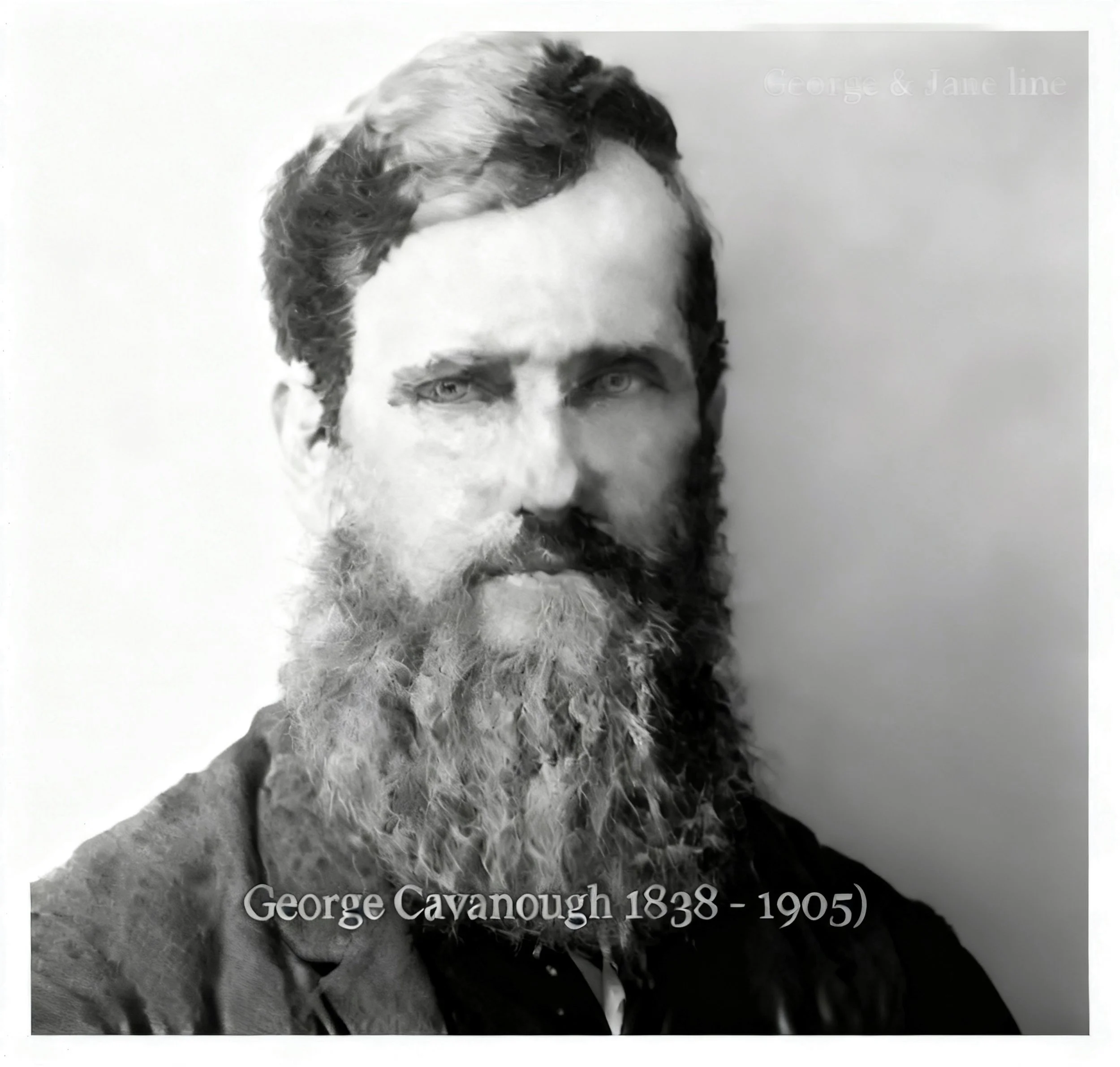 George Cavanough & Jane Gosper line    George CAVANOUGH was born on 19 Sep 1838 in Colo, Nsw, died on 10 May 1905 in Public Hospital, Maclean, Nsw at age 66, and was buried in Methodist Cemetery, Maclean, Nsw. George married Catherine REID on 30 Jul 
