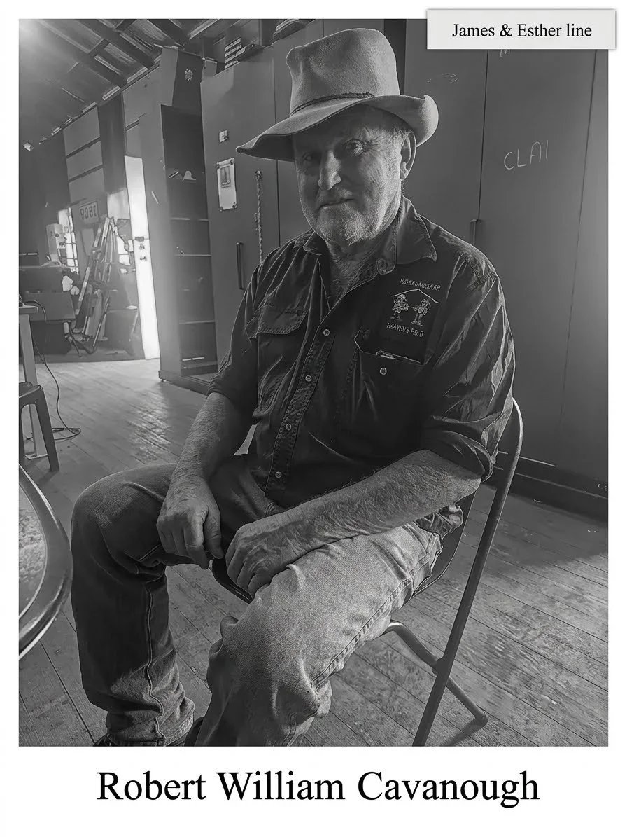 Born at Mitchell Hospital to Bill Cavanough (a seasoned stockman) and Adelaide Dixon. He was the third of thirteen children and grew up around Mitchell and Amby Downs.Career: Left school in 1973 at age 13 to follow his father into the outback. He spe