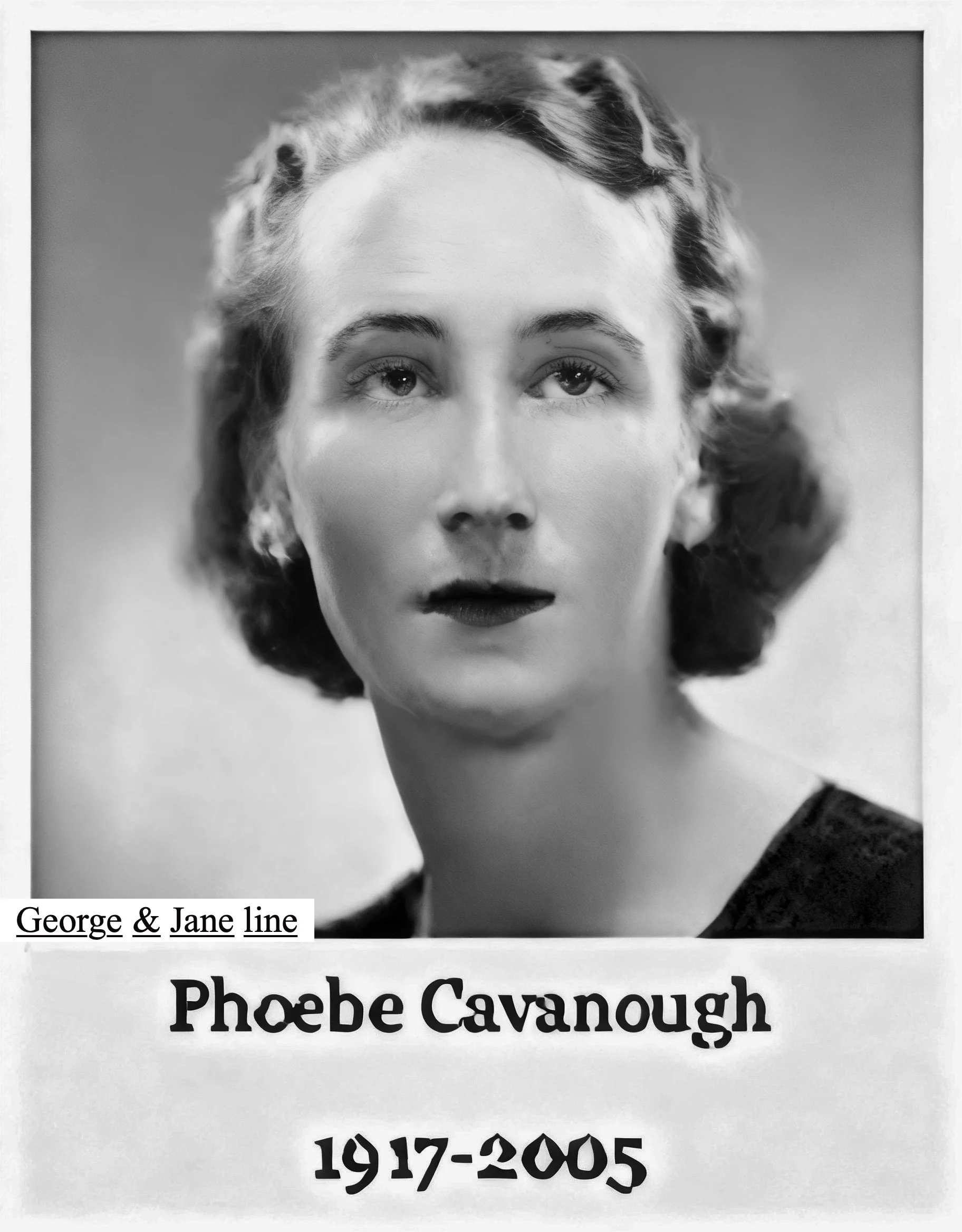 hoebe Mavis Cavanough Melbourne, Vic. Married CROSSMAN