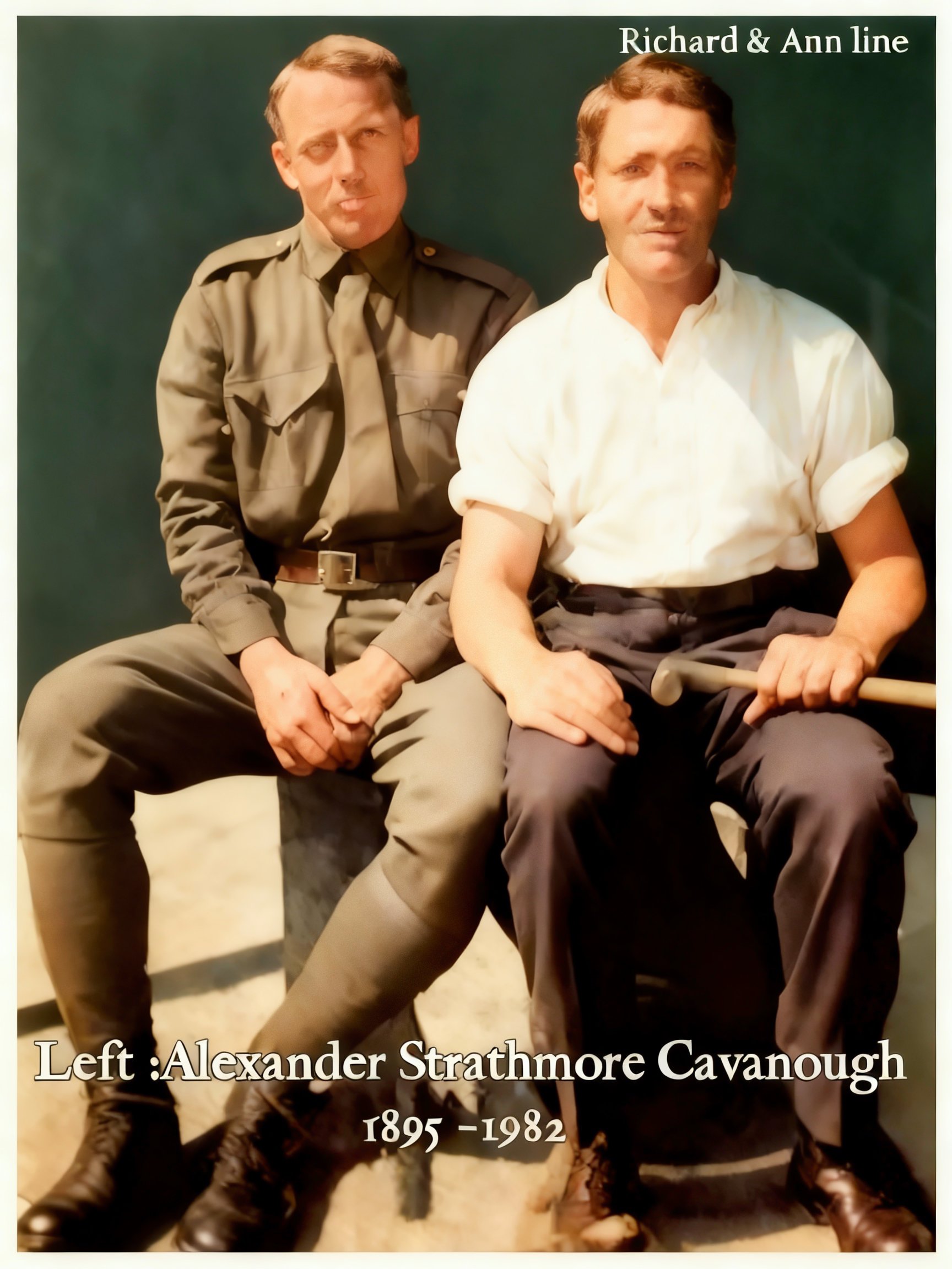 Richard Cavanough & Anne Cross line Alexander Strathmore CAVANOUGH was born 13 Aug 1895 in St Peters, Nsw, died 5 Dec 1982 in Belmore, Nsw age 87, and was buried 10 Dec 1982 in G/L5/0912, Woronora Cemetery, Nsw. Alexander married Florence Evelyn Jone