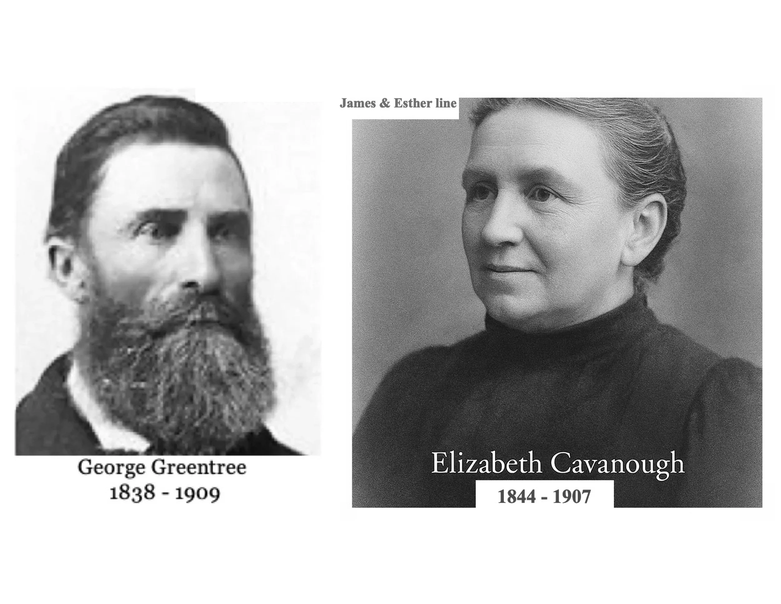 James Cavanough & Esther Huxley Line. Elizabeth CAVANOUGH was born on 28 Aug 1844 in Second Branch, Freeman's Reach, Nsw, died on 21 Aug 1907 in Freemans Reach, Nsw at age 62, and was buried on 22 Aug 1907 in St Matthew's C/E, Windsor, Nsw. Elizabeth