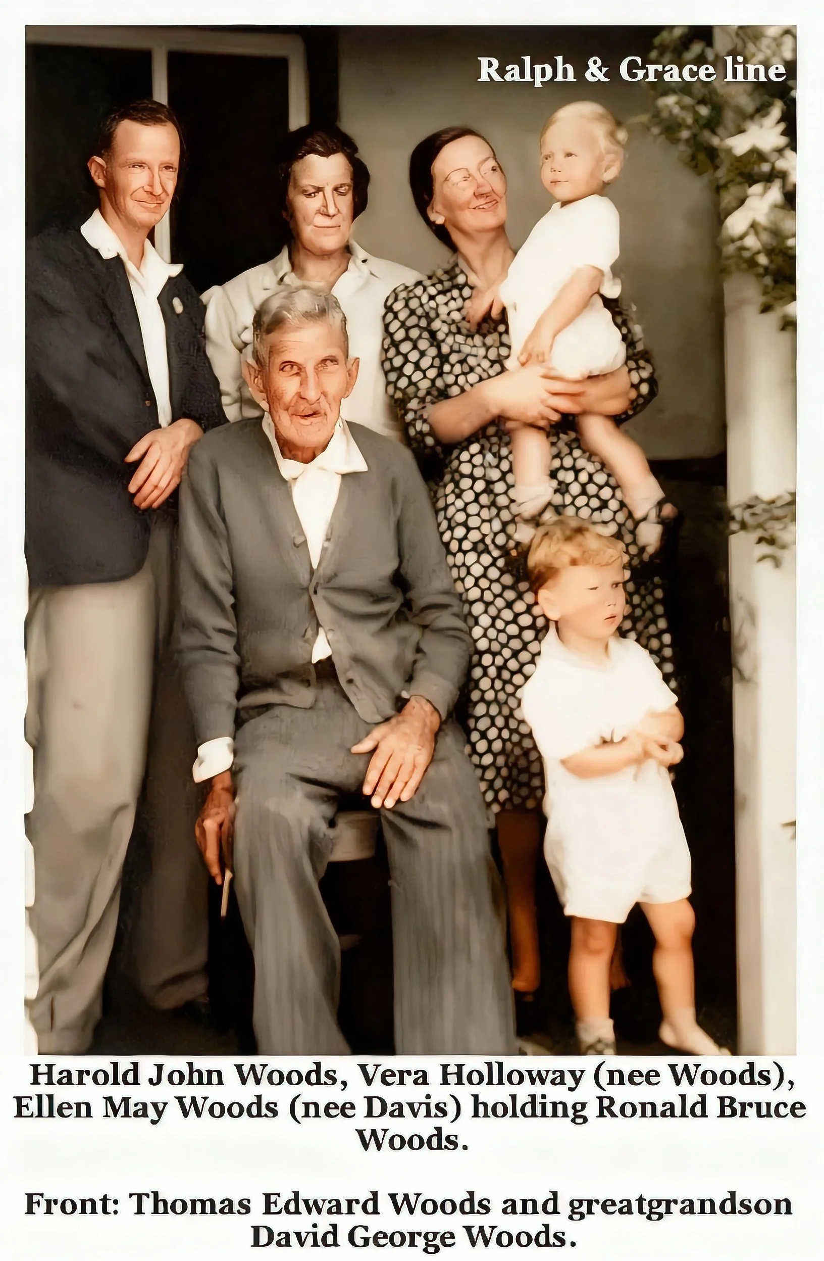 Grace Cavanough & Ralph Turnbull line 
Ellen May DAVIS was born on 4 Sep 1899 in Pitt Town, Nsw, died on 15 Jun 1986 in 20 Margaret St. Point Clare, Nsw at age 86. Cremated on 18 Jun 1986. Ashes Rookwood, Nsw. She was baptised on 23 Sep 1899 in St Ja