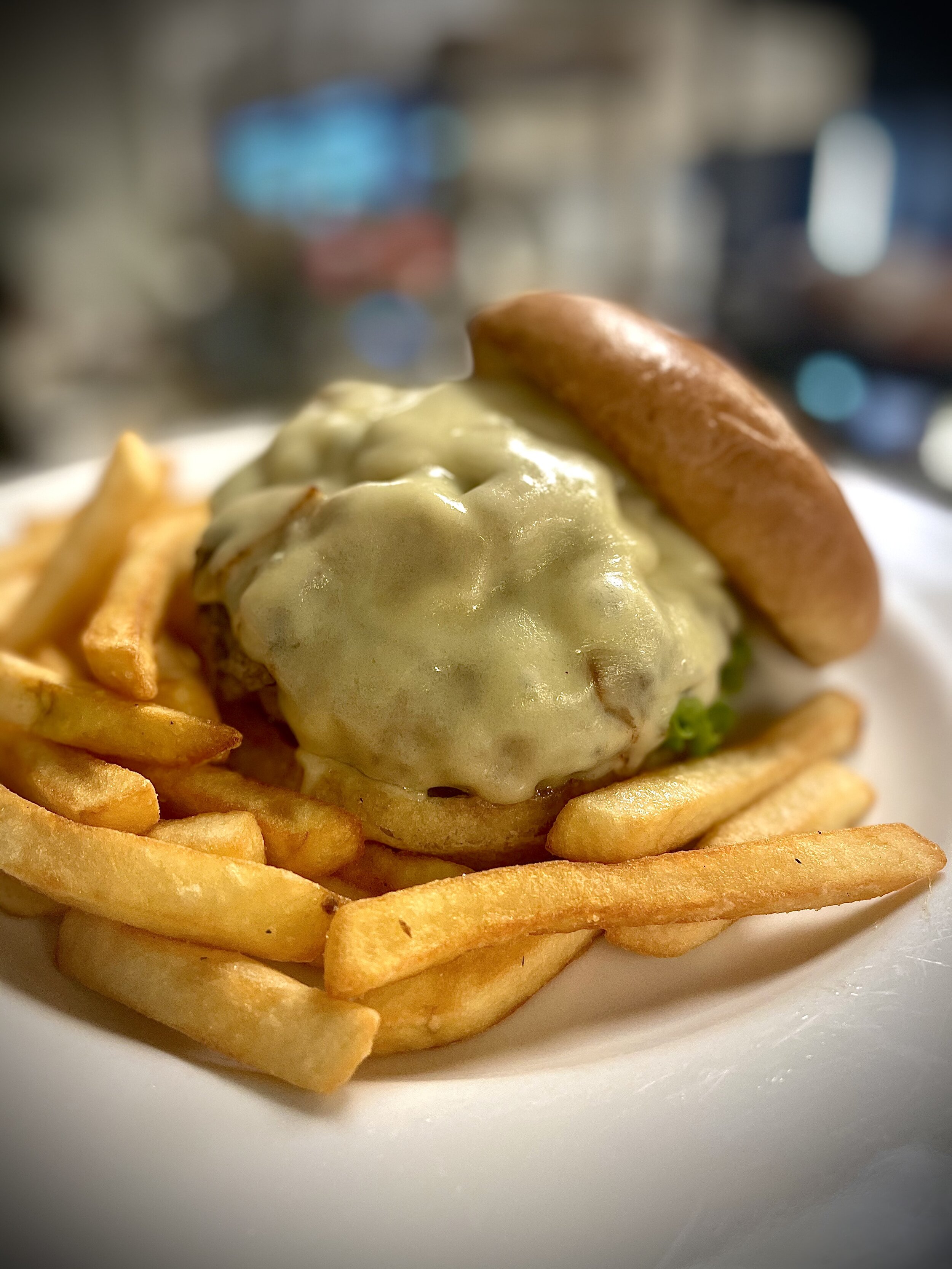 Mushroom Swiss Burger