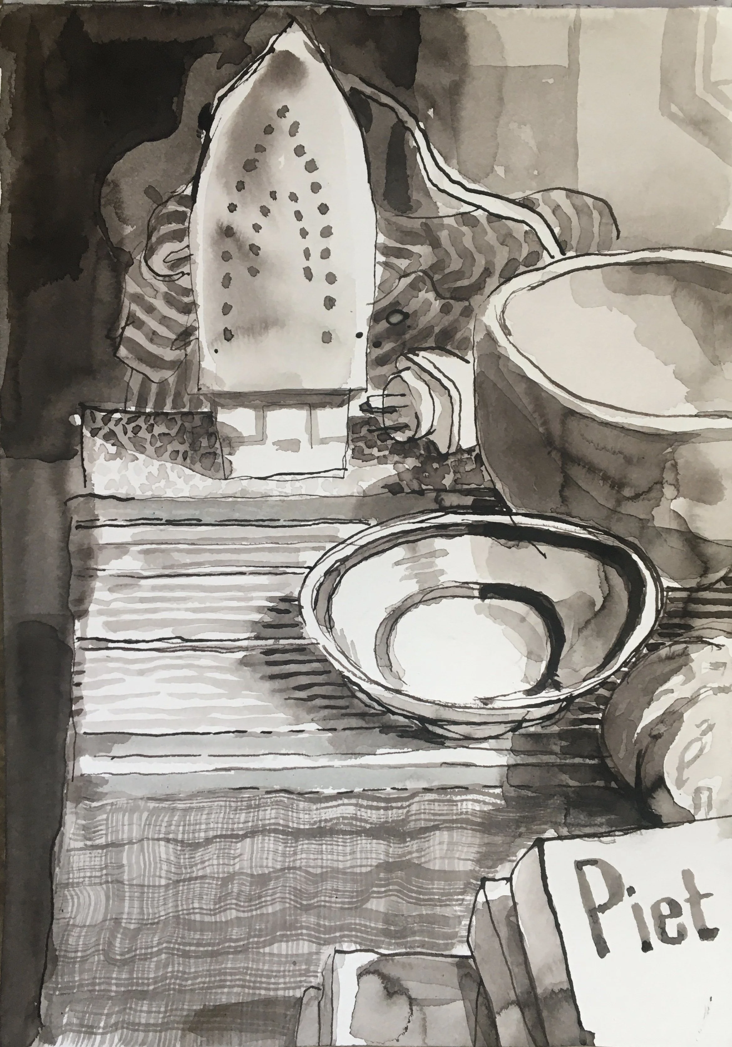 Iron and bowl