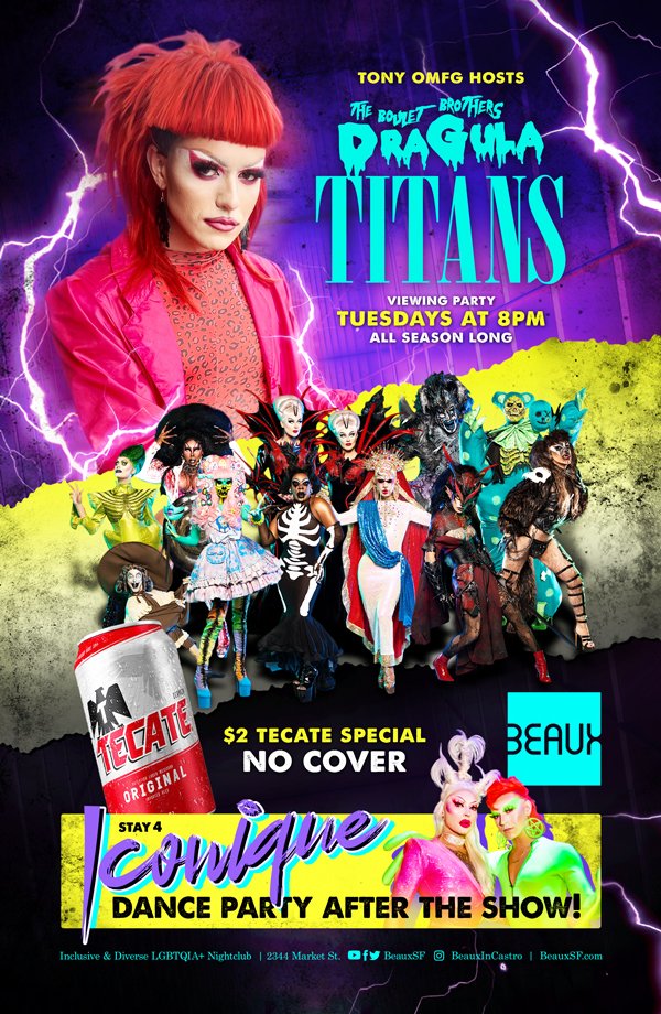 Dragula: Titans Viewing Party Tuesdays