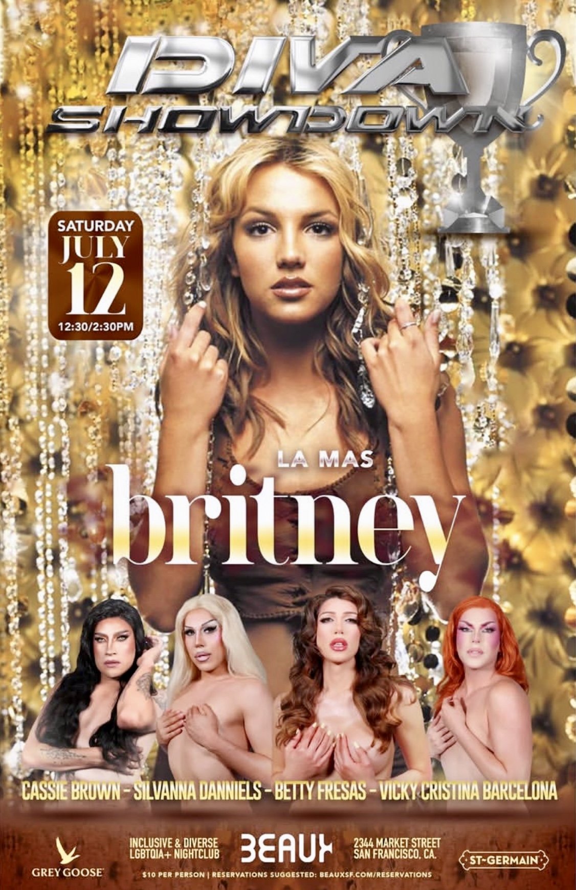 Saturday, July 12: Diva Showdown: Britney Edition (Impersonation Drag Brunch)