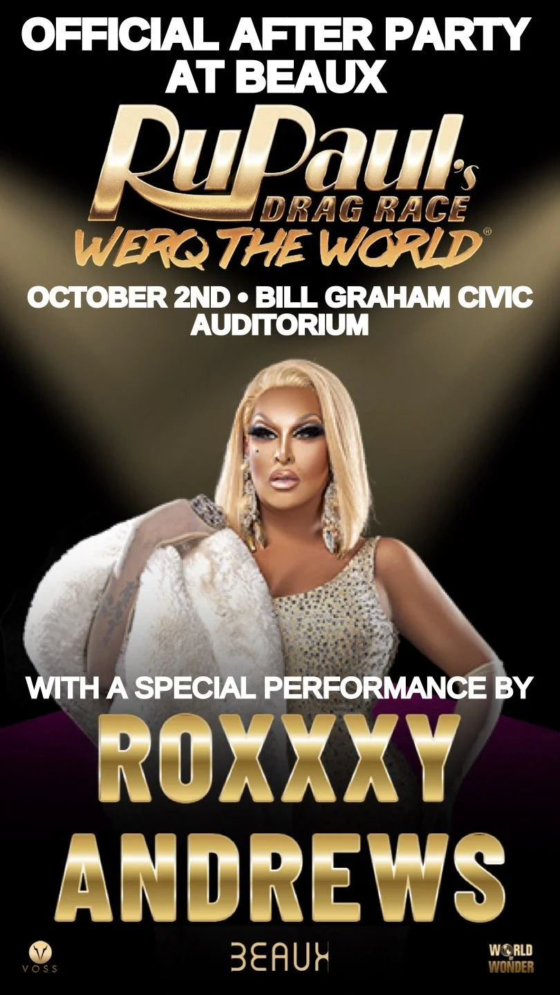 Thursday, October 2: ROXXXY ANDREWS & WERQ THE WORLD Official After Party @ GoGo Oil Wrestling Night
