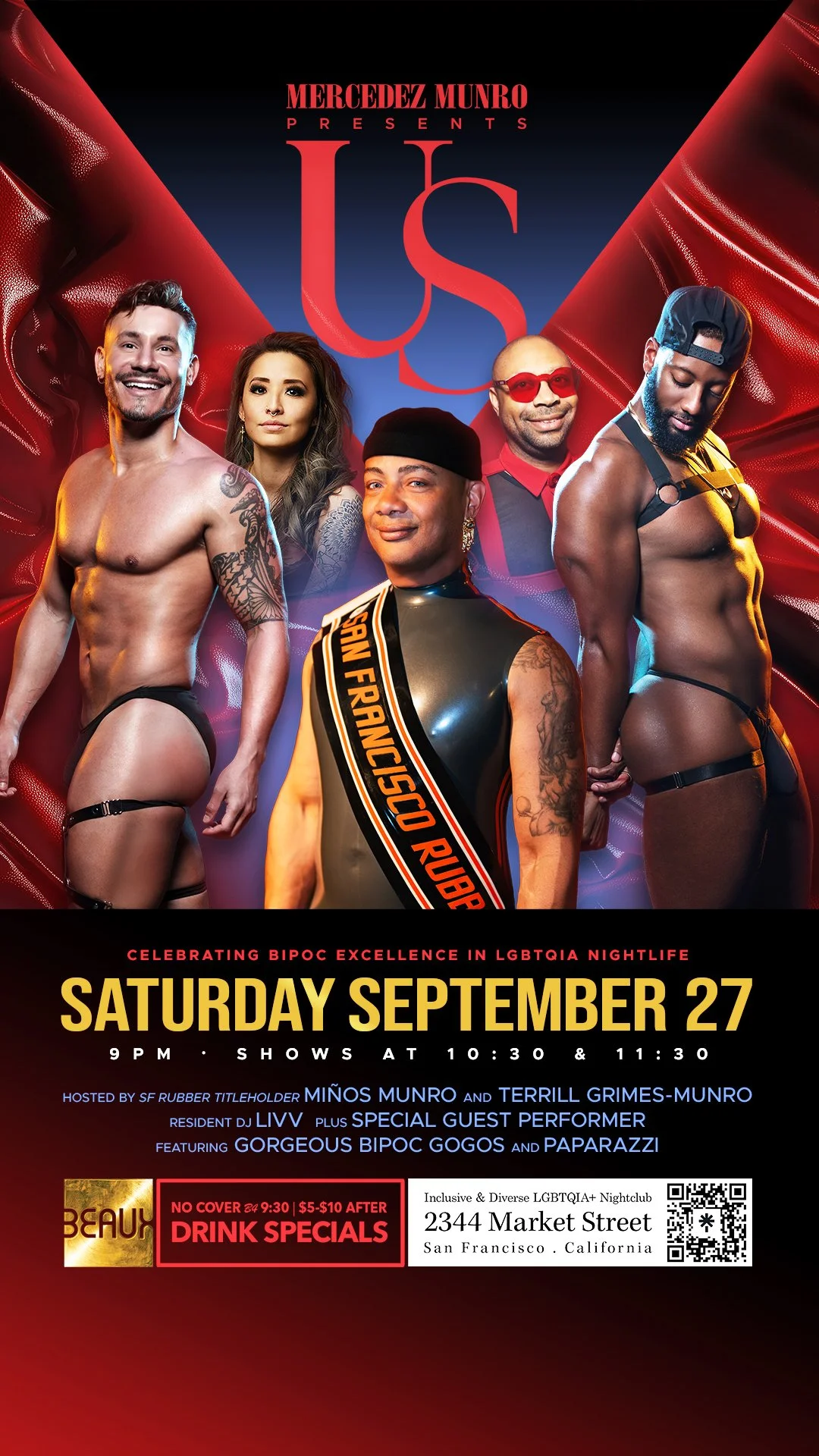 *FOLSOM WEEKEND* Saturday, September 27: US- Folsom Edition (A BIPOC Celebration of Excellence)