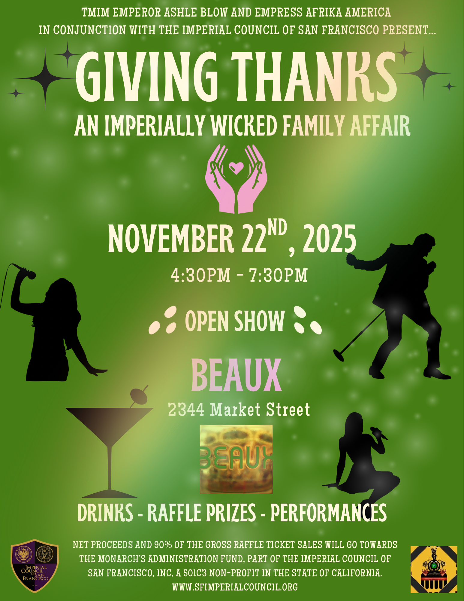 Saturday, November 22: GIVING THANKS (An Imperial Court Midday Fundraiser)