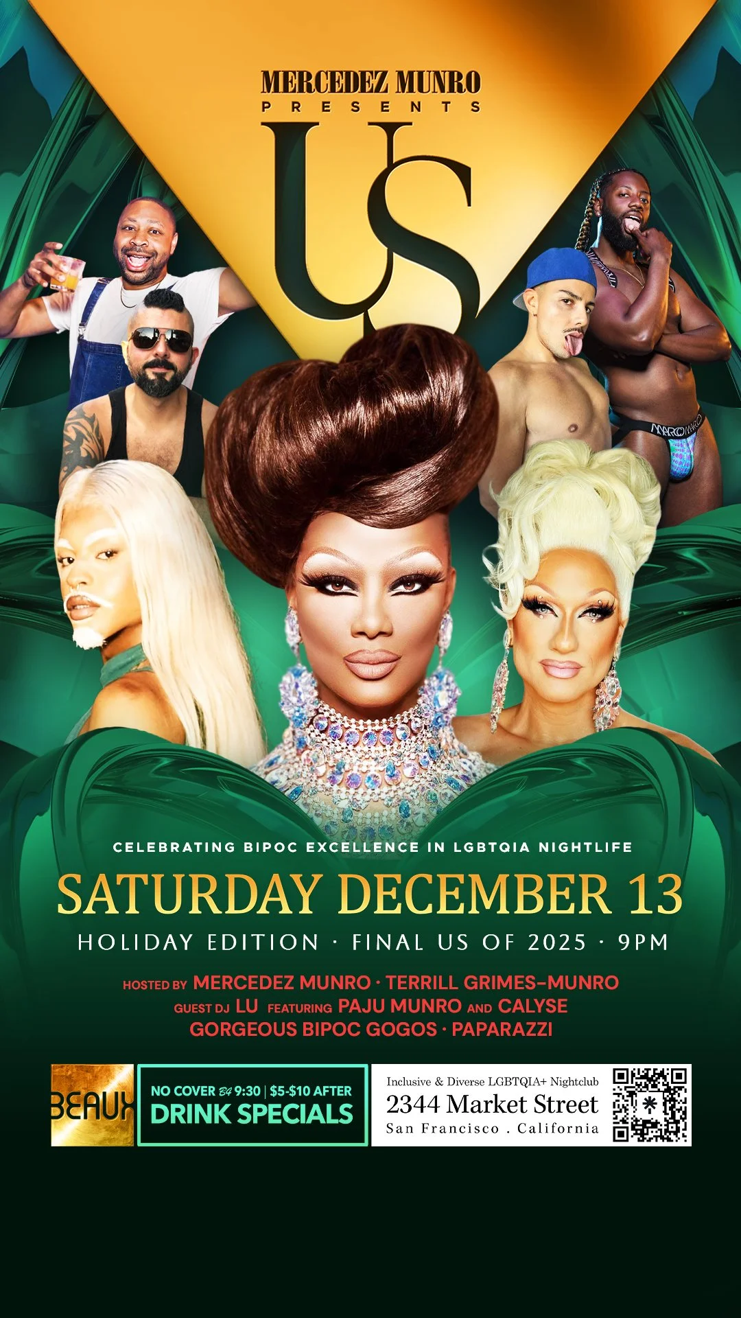 Saturday, December 13: US (A BIPOC Excellence Night of Dancing)