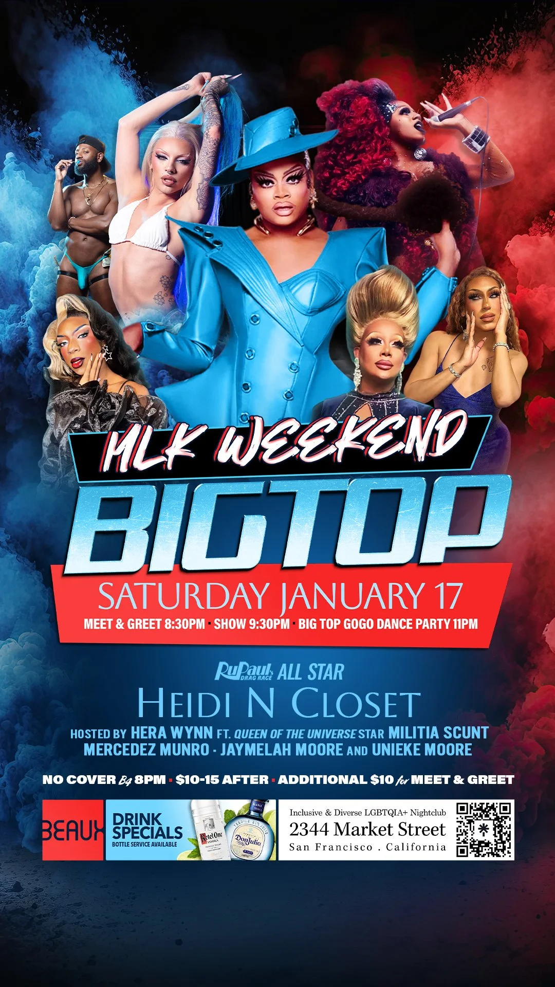 *MLK WEEKEND* Saturday, January 17: HEIDI N CLOSET (RPDR) @ Big Top Saturday