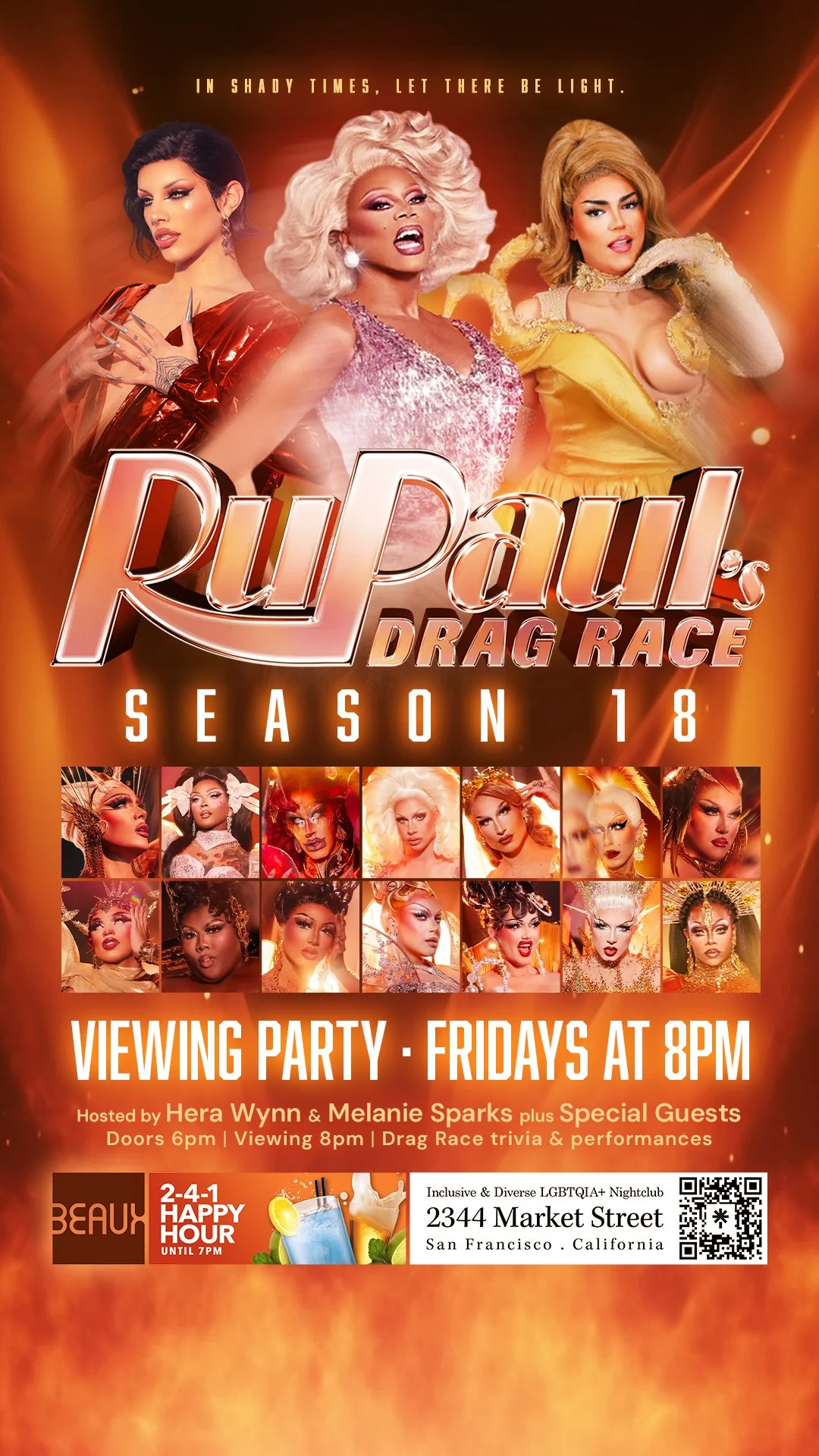 Friday, January 9: RuPaul's Drag Race Season 18 Viewing Party Fridays!