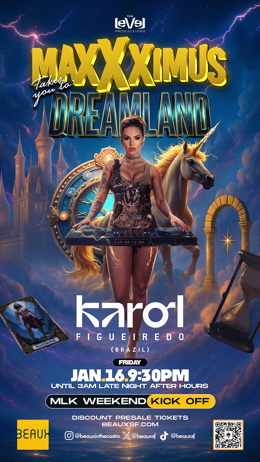*MLK WEEKEND* Friday, January 16: MAXXXIMUS : DREAMLAND feat. DJ Karol Figueiredo (Brazil) *Open until 3am*