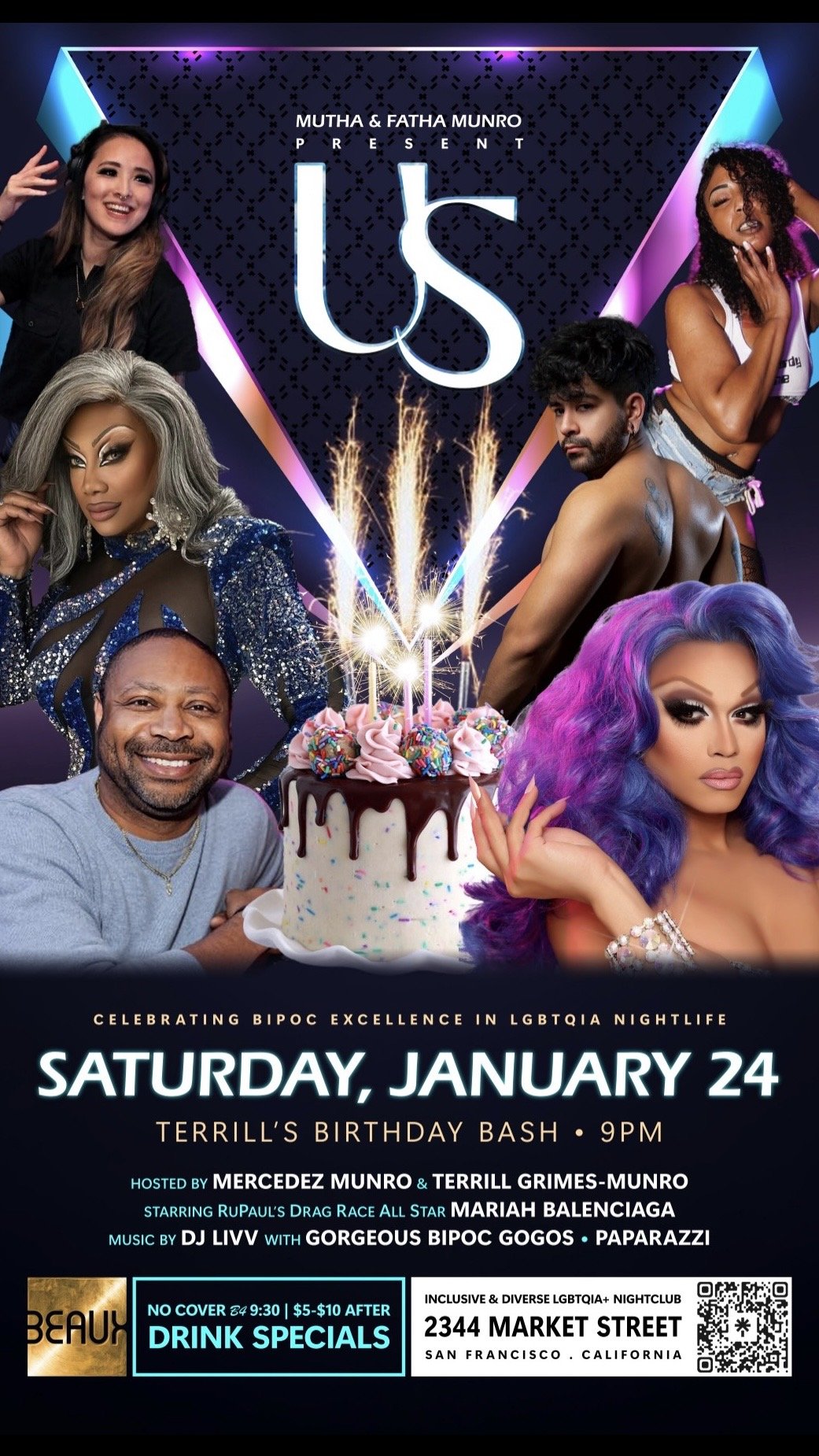 Saturday, January 24: US! - Terrill's Birthday Bash (A Night of BIPOC Excellence)