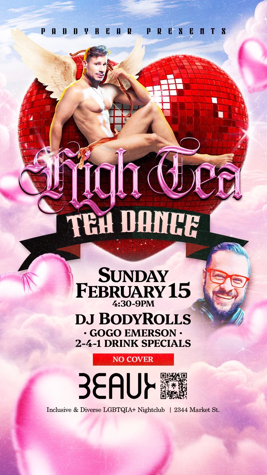 Sunday, February 15: HIGH TEA (Daytime Tea Dance Party)
