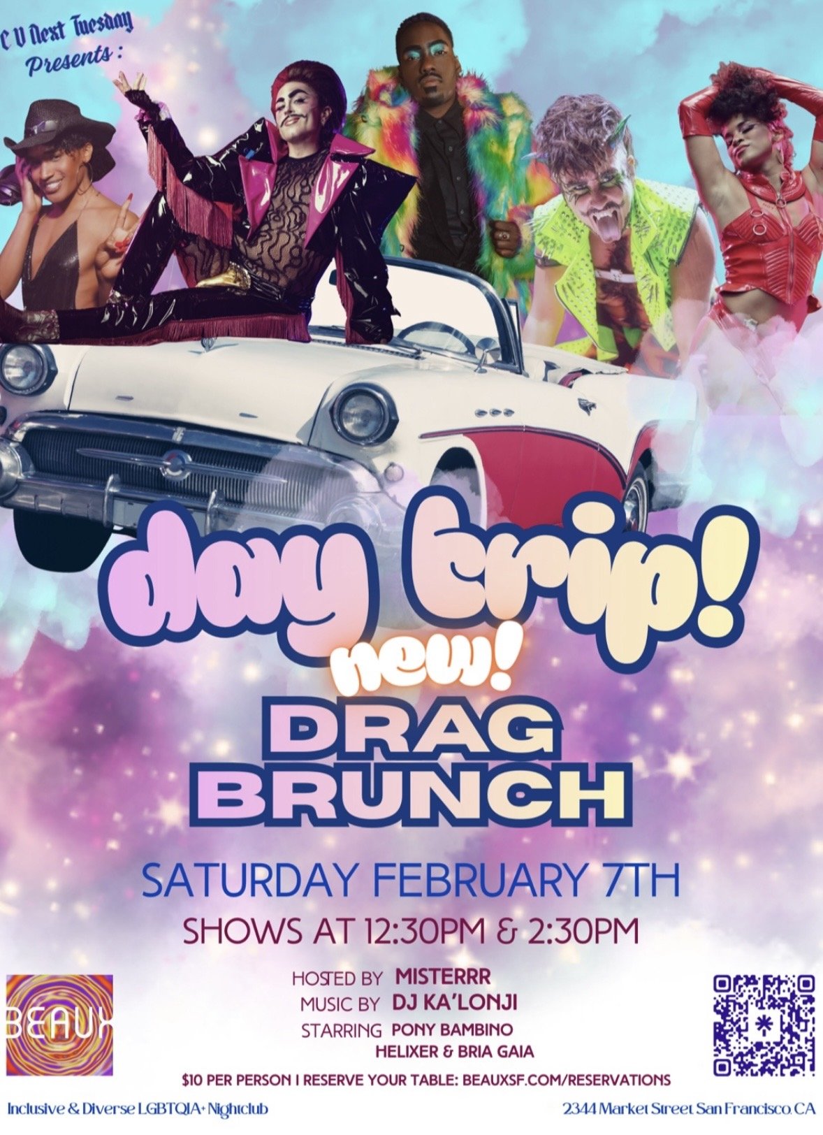 Saturday, February 7: Day Trip! (Drag Brunch)