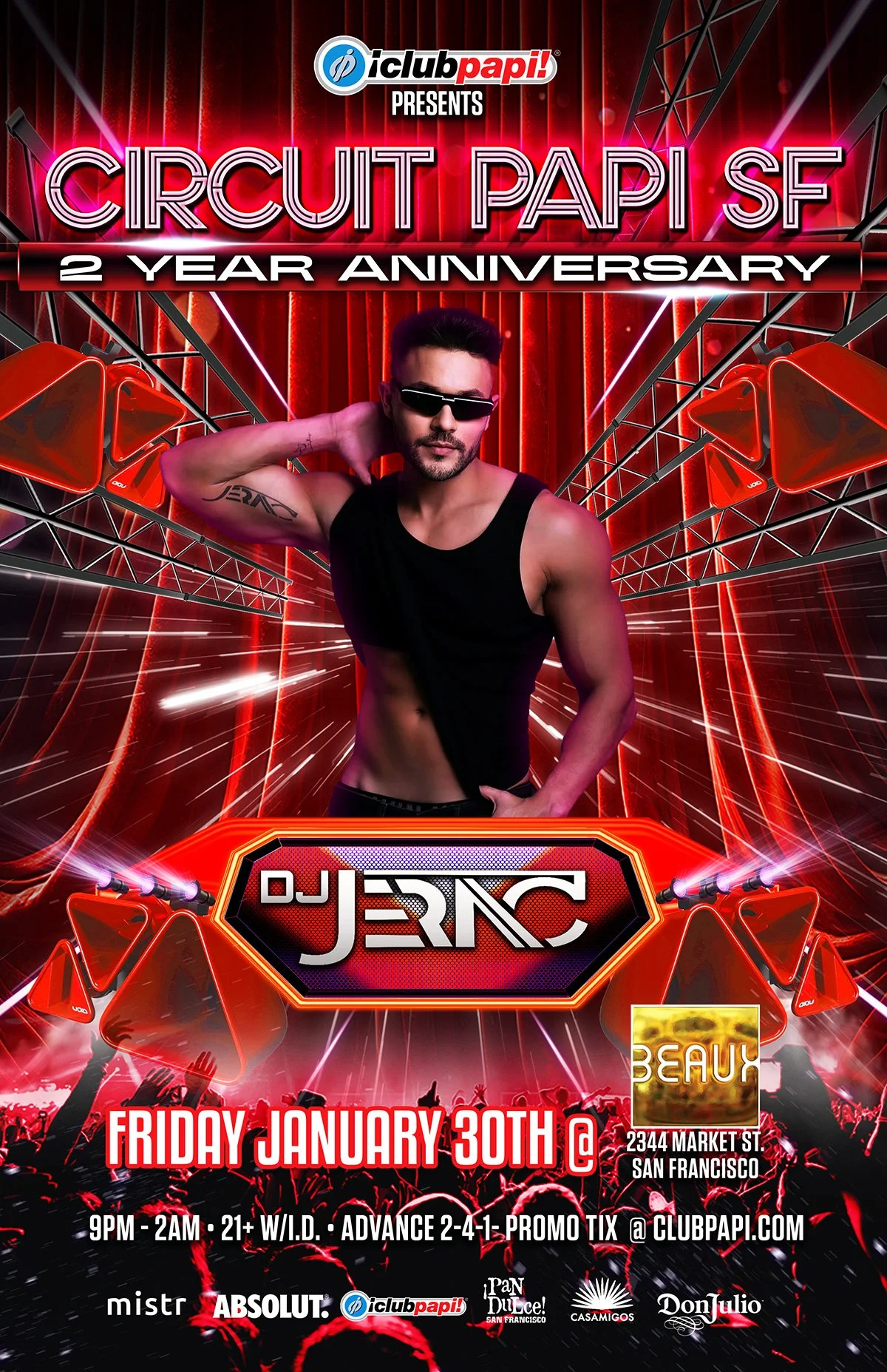 Friday, January 30: JESSICA WILD (RPDR) @ Circuit Papi's 2 Year Anniversary (Latin Night)