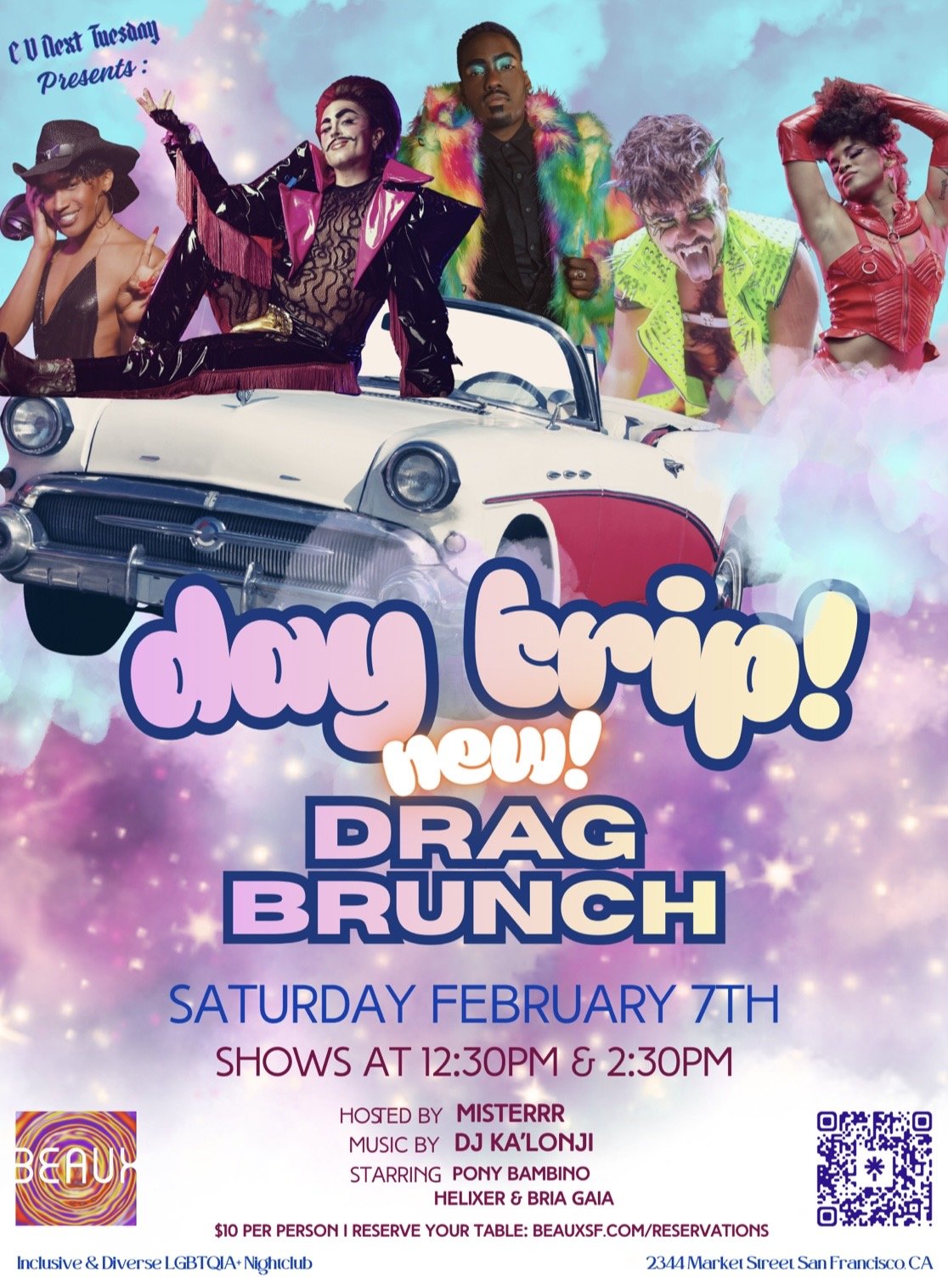 Saturday, February 7: Day Trip! (Drag Brunch)
