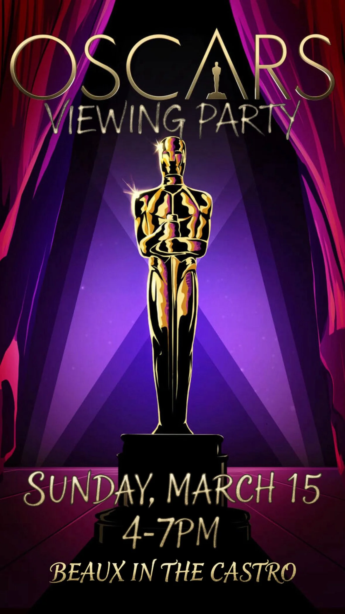 Sunday, March 15: ACADEMY AWARDS Viewing Party