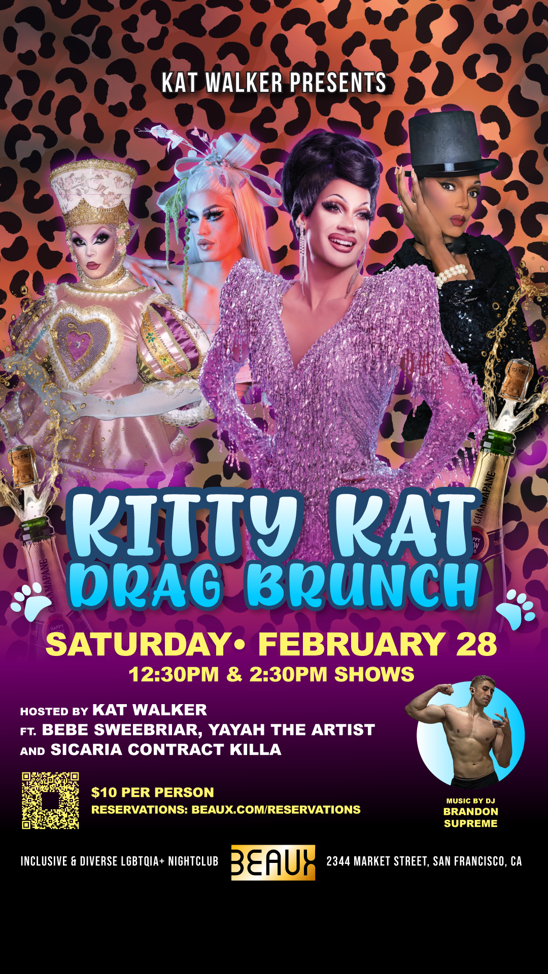 Saturday, February 28: Kitty Kai Drag Brunch