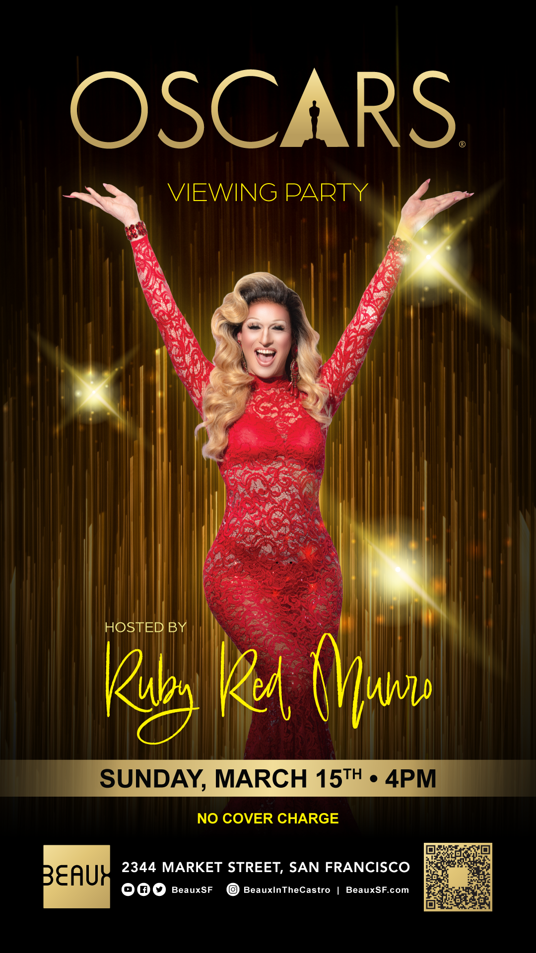 Sunday, March 15: ACADEMY AWARDS Viewing Party