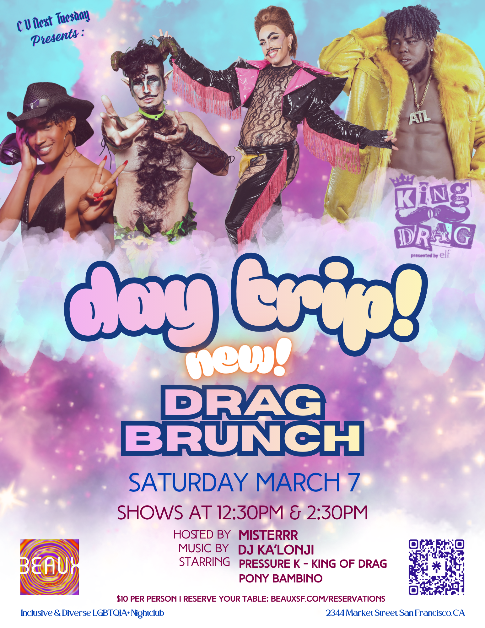 Saturday, March 7: Day Trip! (Drag Brunch)