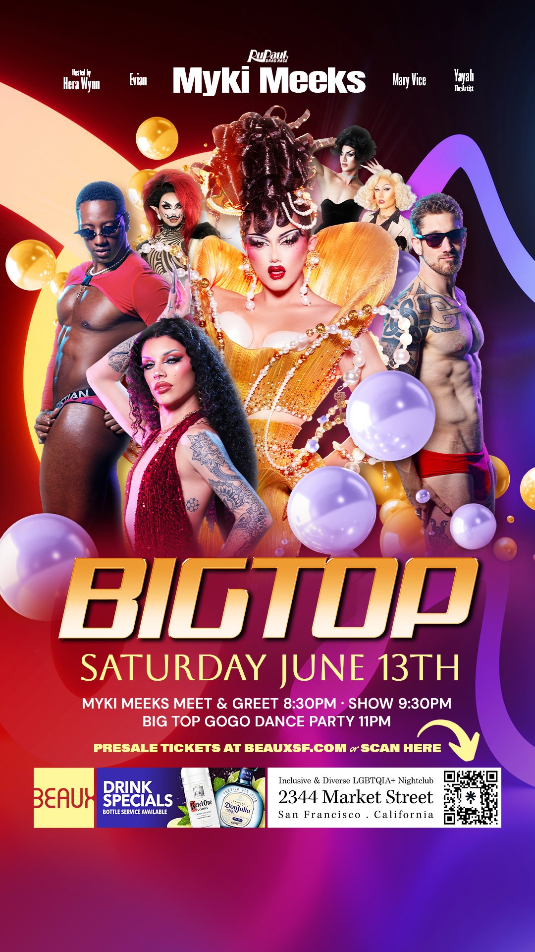 Saturday, June 13: MYKI MEEKS @ Big Top Saturdays