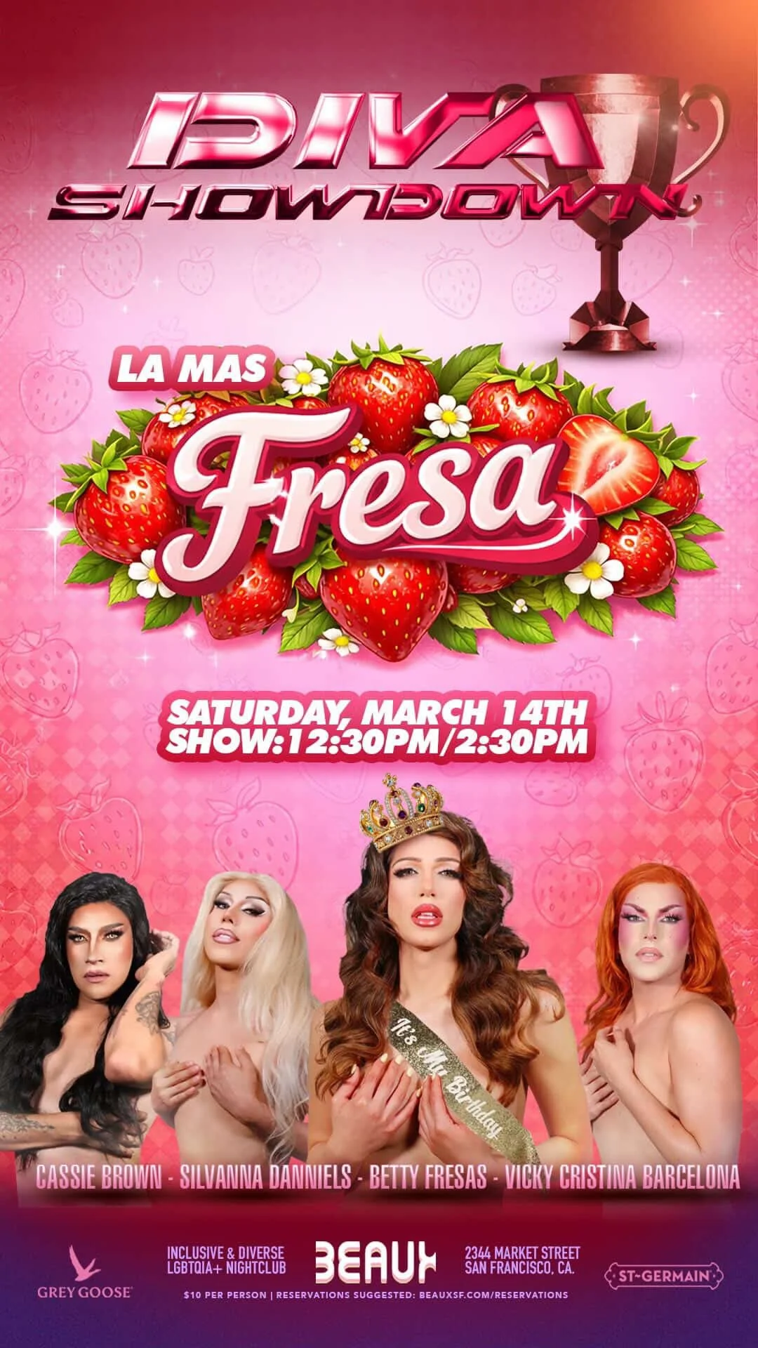 Saturday, March 14: Diva Showdown: Betty's Bday (Drag Brunch)