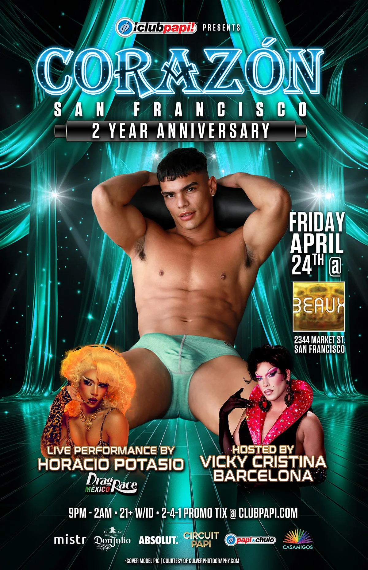 Friday, April 24: CORAZÓN 2 YEAR ANNIVERSARY (feat. Horacio Potasio) (Latin Night)