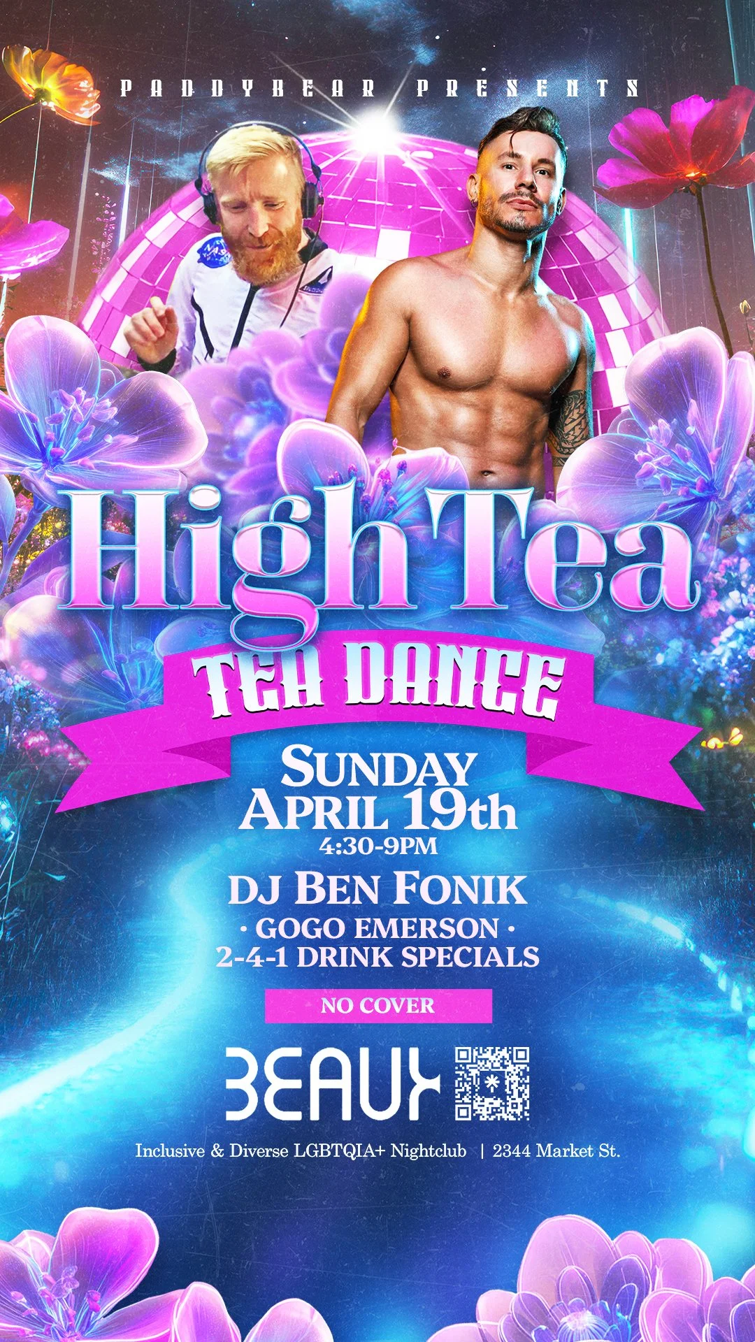 Sunday, April 19: HIGH TEA (Midday Tea Dance Party)