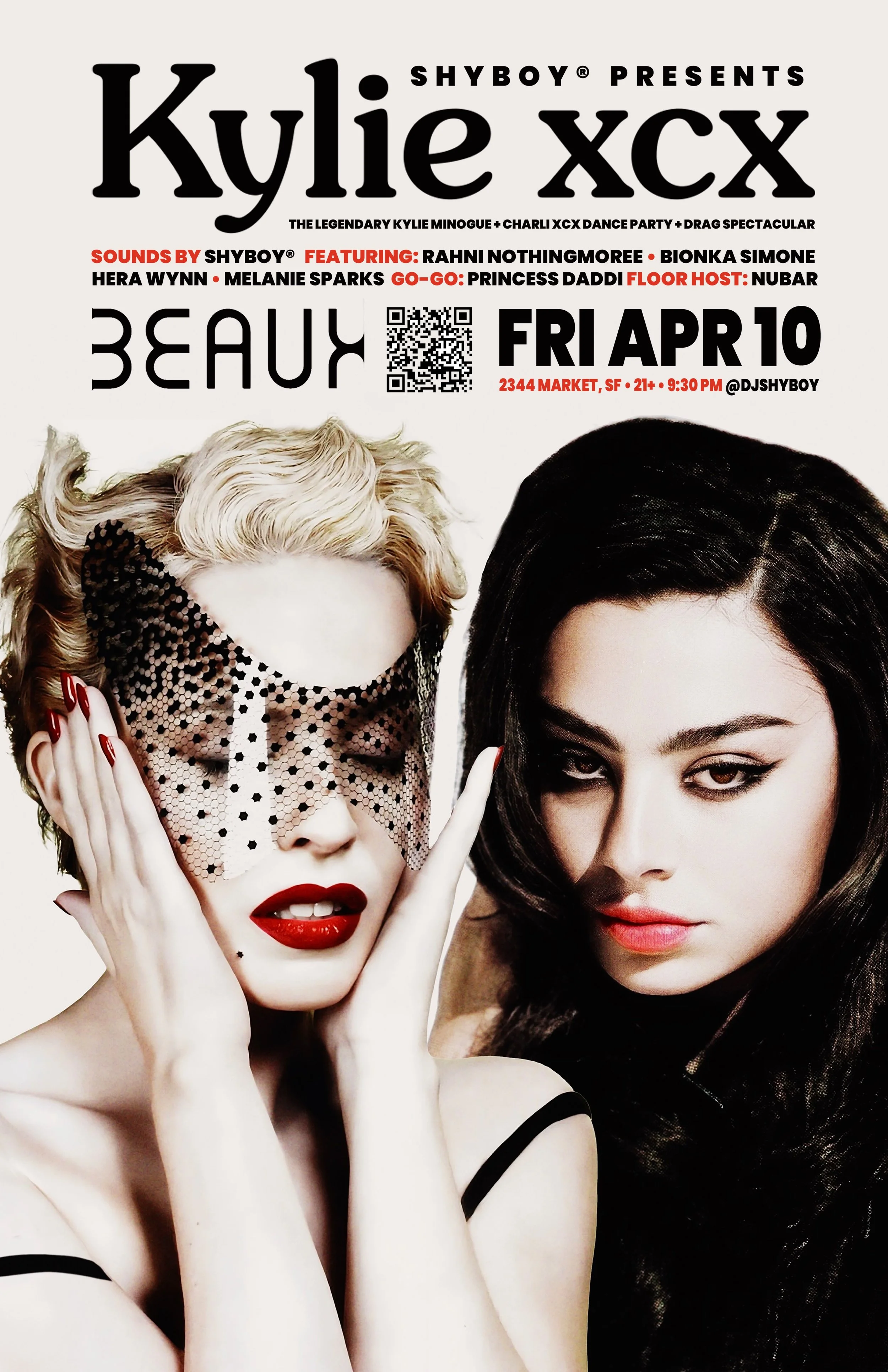 Friday, April 10: KYLIE XCX (Pop Diva Mashup Dance Party)