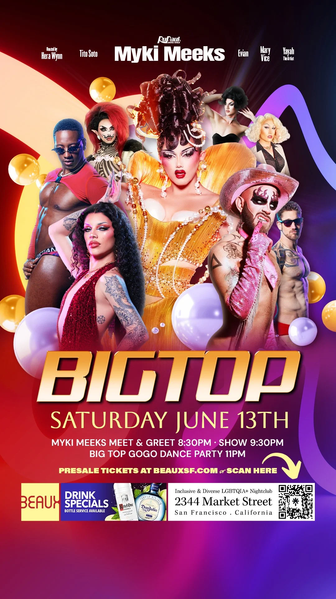 Saturday, June 13: MYKI MEEKS @ Big Top Saturdays