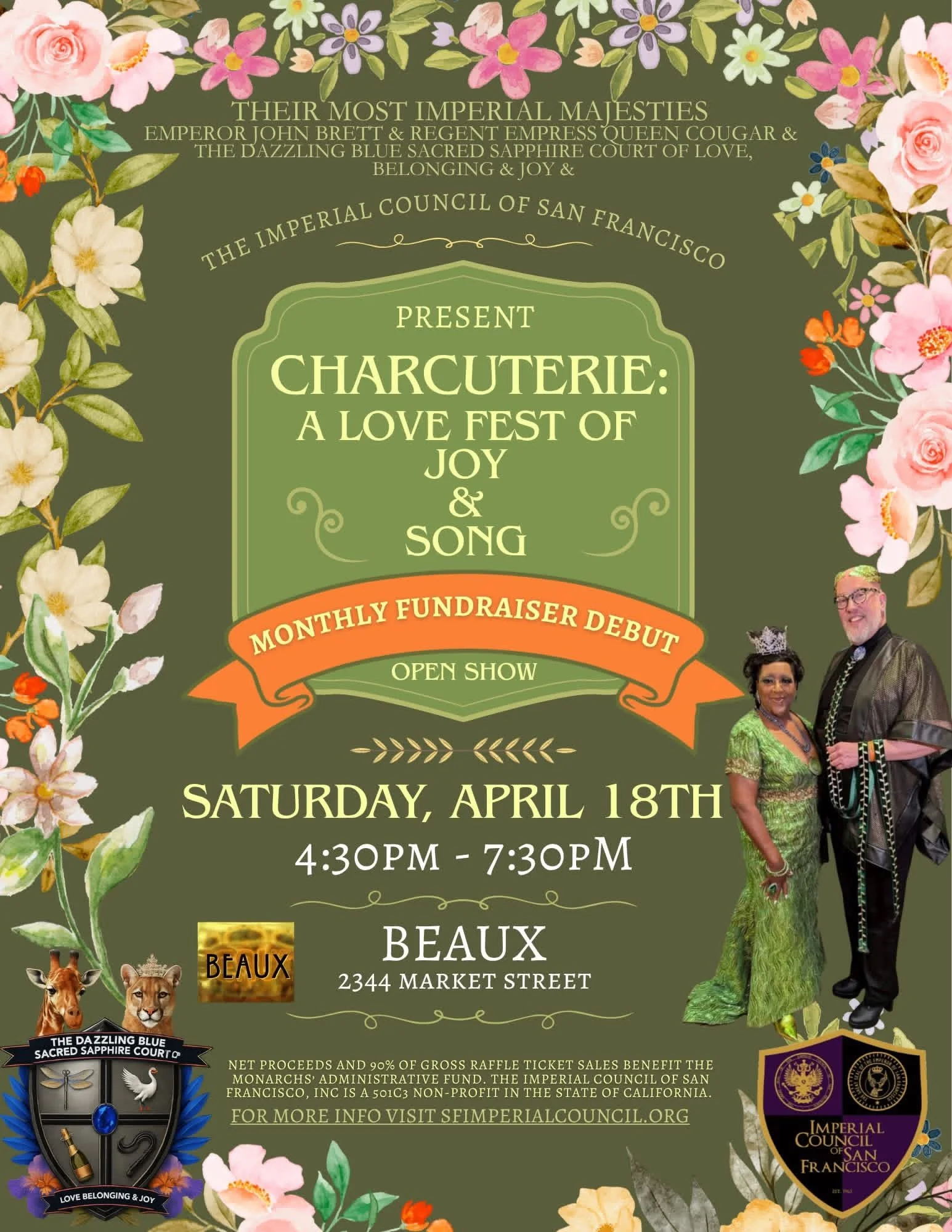 Saturday, April 18: Imperial Court Fundraiser Drag Show