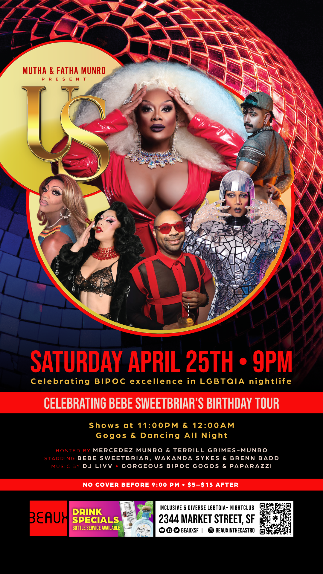 Saturday, April 25: US! (A Night of BIPOC Excellence)