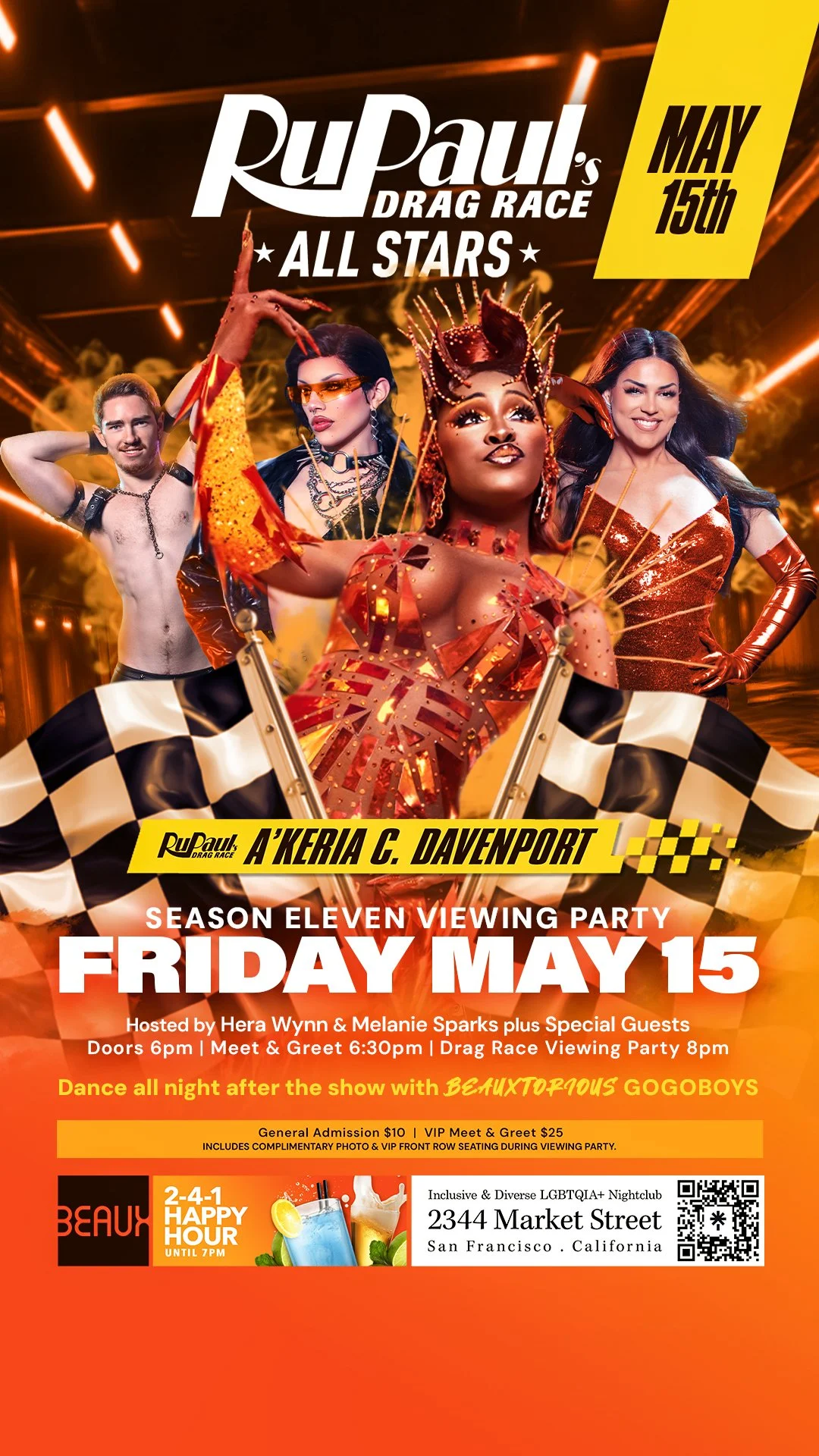 Friday, May 15: A'KERIA C DAVENPORT @ Drag Race Viewing Party Fridays