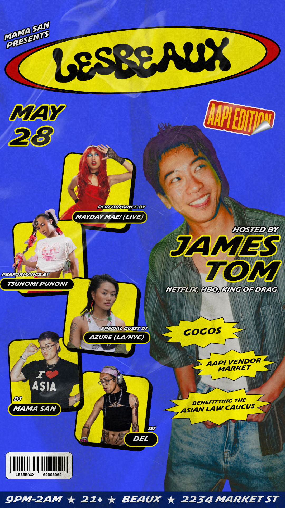 Thursday, May 28: LESBEAUX (A Sapphic Dance Party)