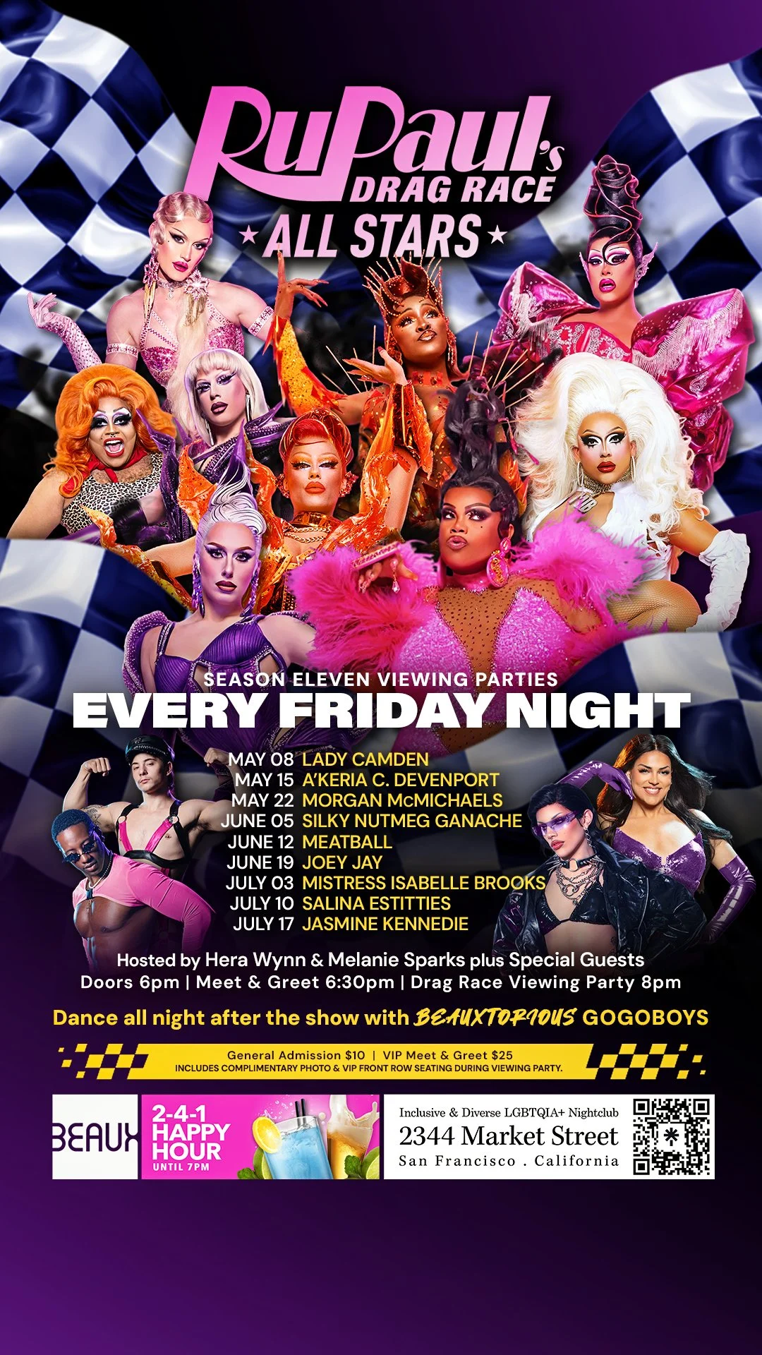Friday, June 19: JOEY JAY @ Drag Race Viewing Party & BEAUXTORIOUS Afterparty Fridays