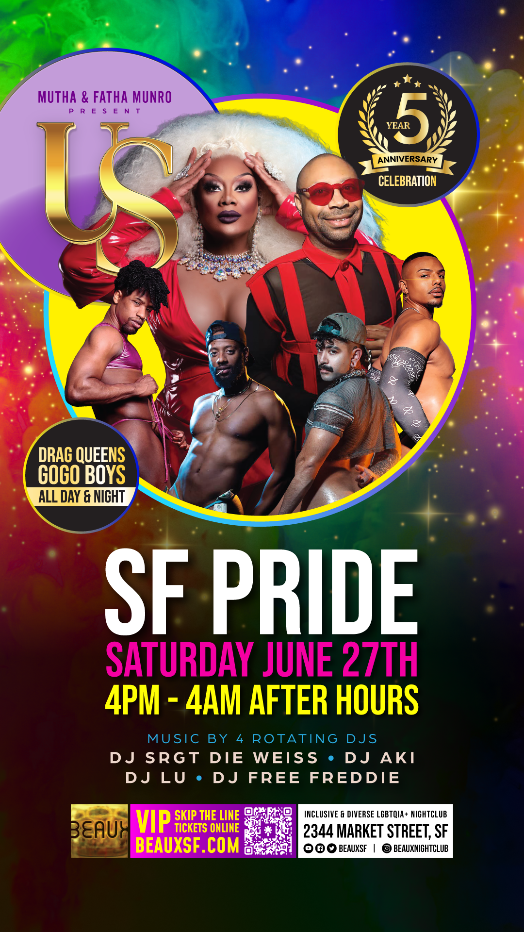 *PRIDE* Saturday, June 27: US x SF PRIDE!