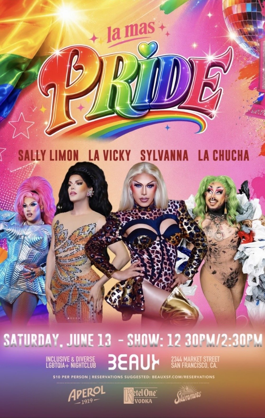 Saturday, June 13: La Mas Pride! (Drag Brunch)