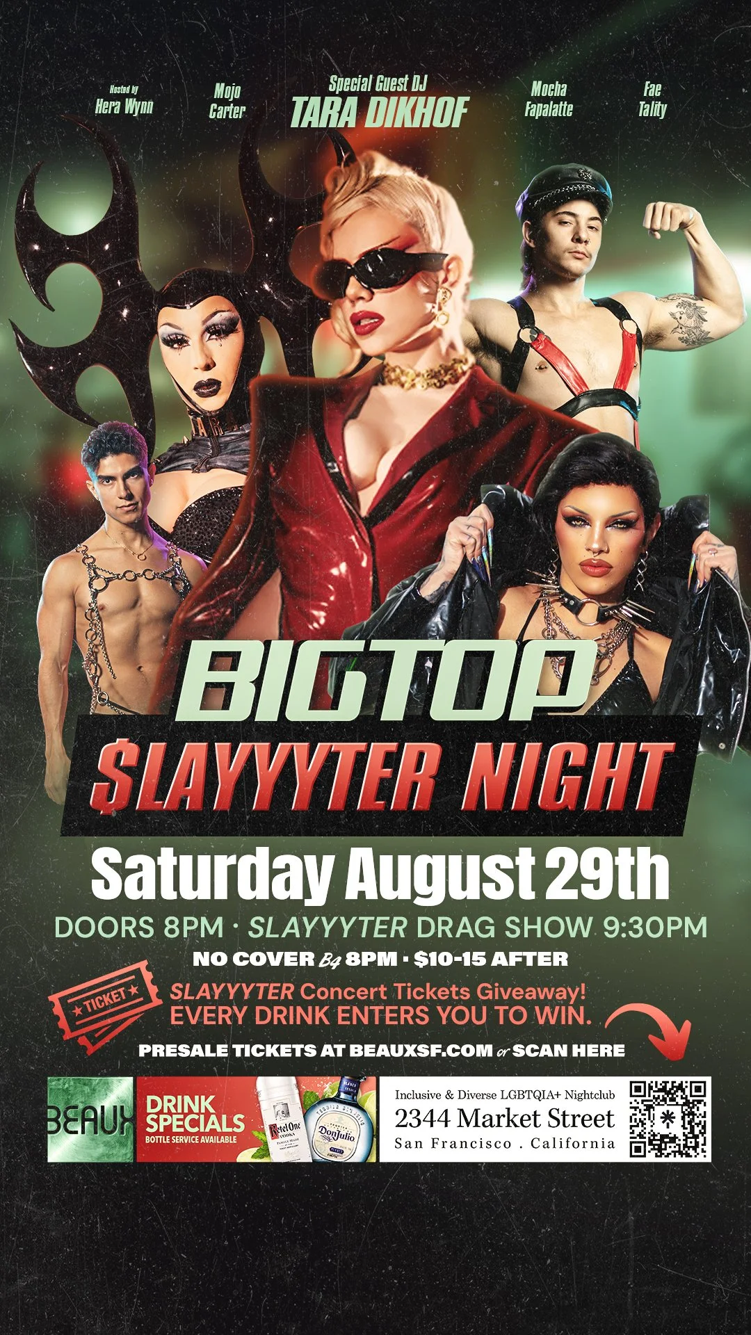 Saturday, August 29: SLAYYYTER Night & Ticket Giveaway @ Big Top Saturdays