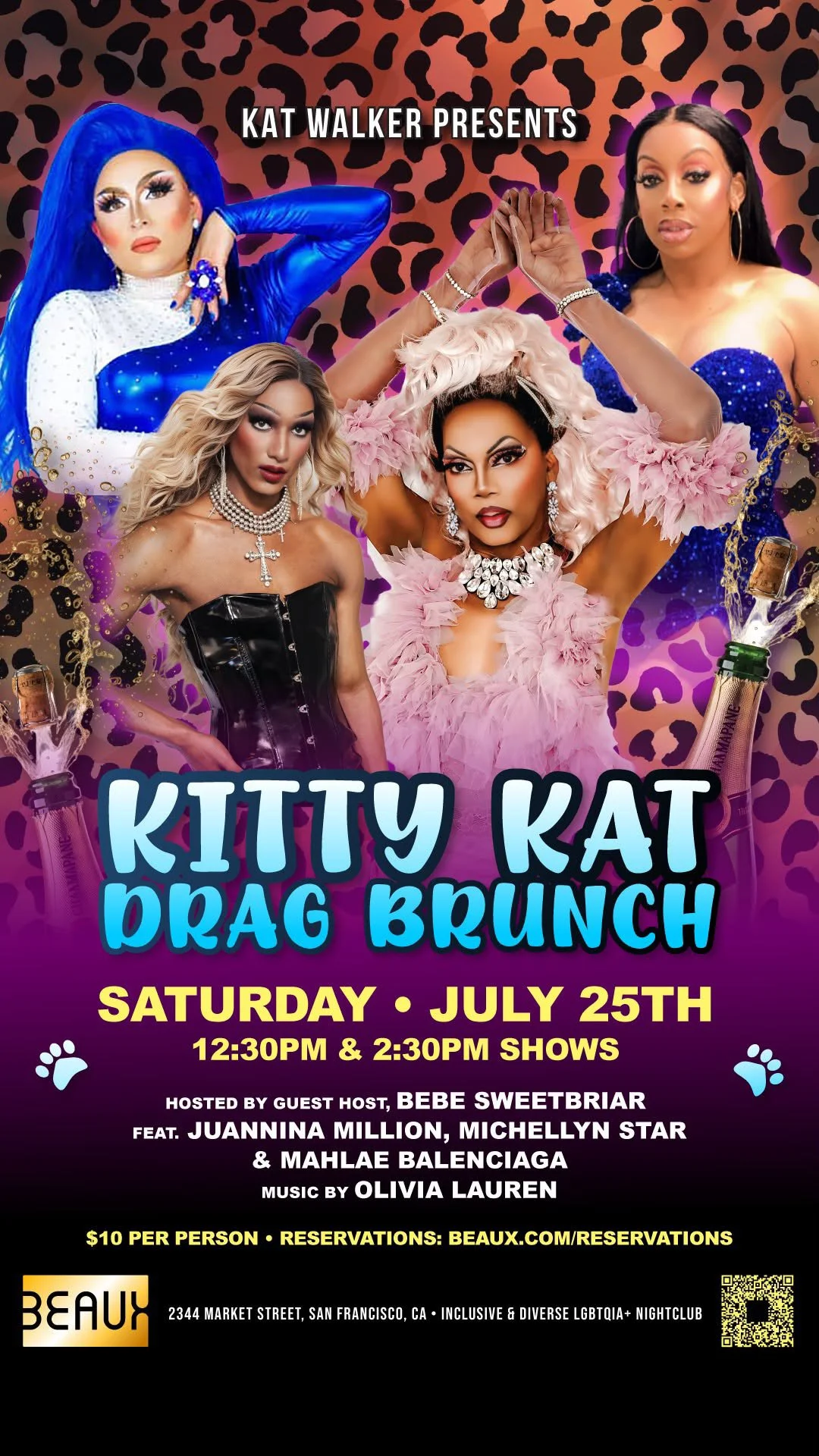 Saturday, July 25: Kitty Kat Drag Brunch